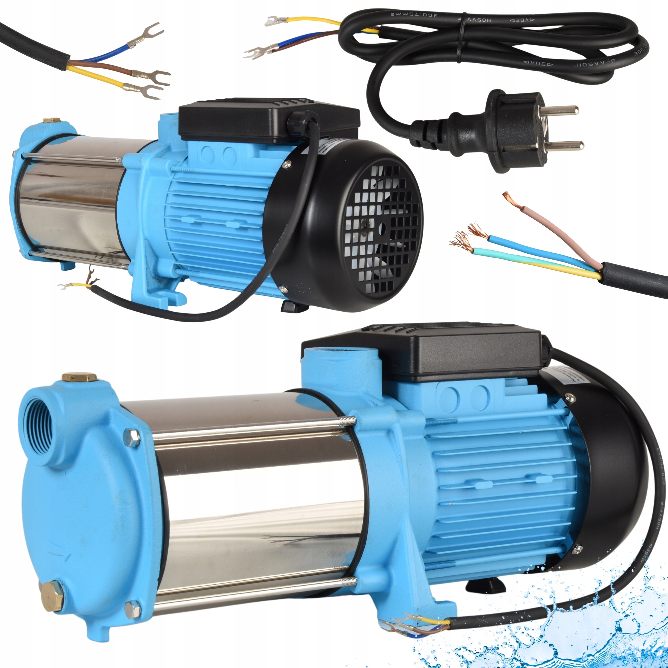 Povrchová Pumpa 1300 W 100 L/min Inox 5 Rotorov Na Vodu Z Hydroforovej Záhrady