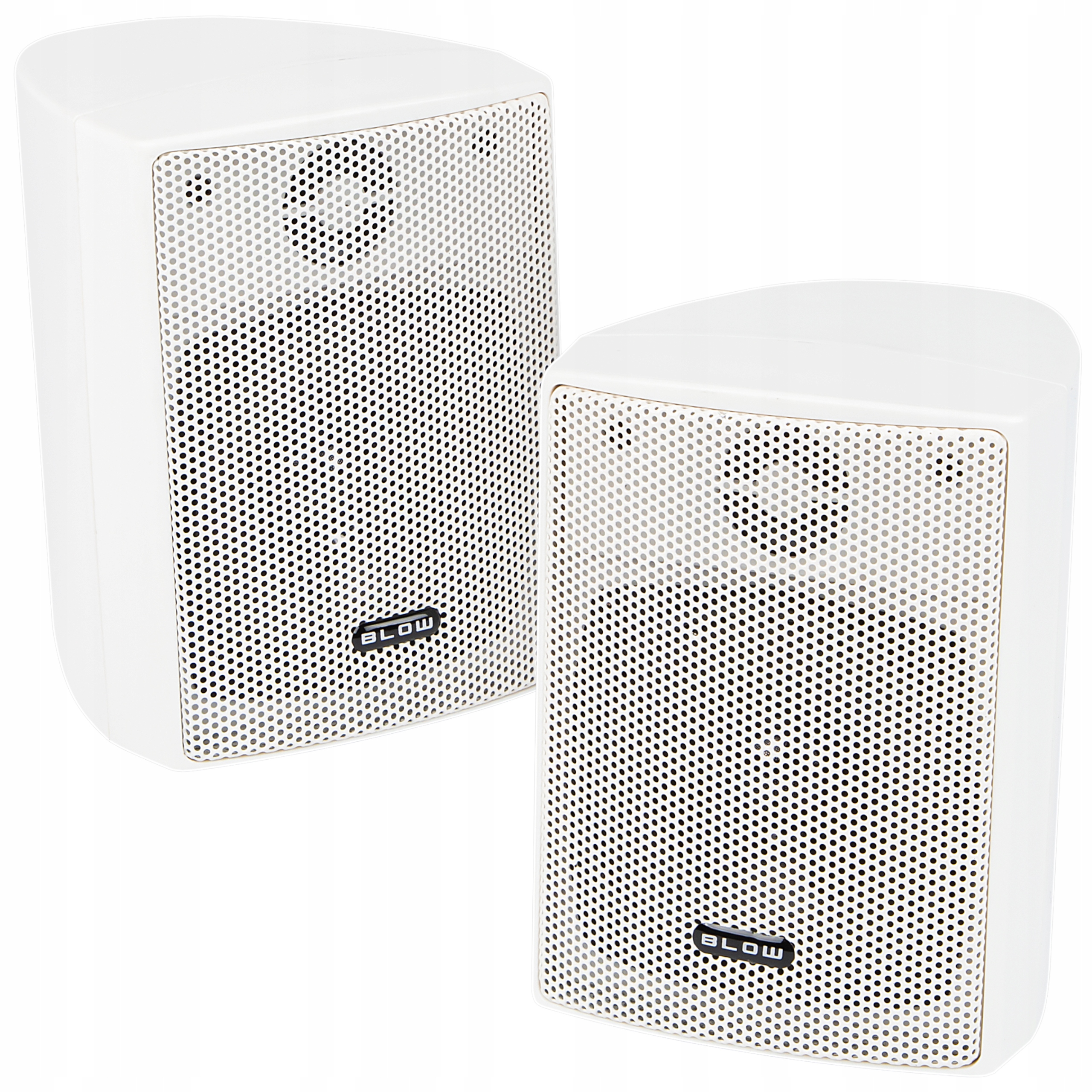 Zestwa Nagłośnieniowy Głośniki Naścienne Sufitowe Kolumny Białe 2 szt