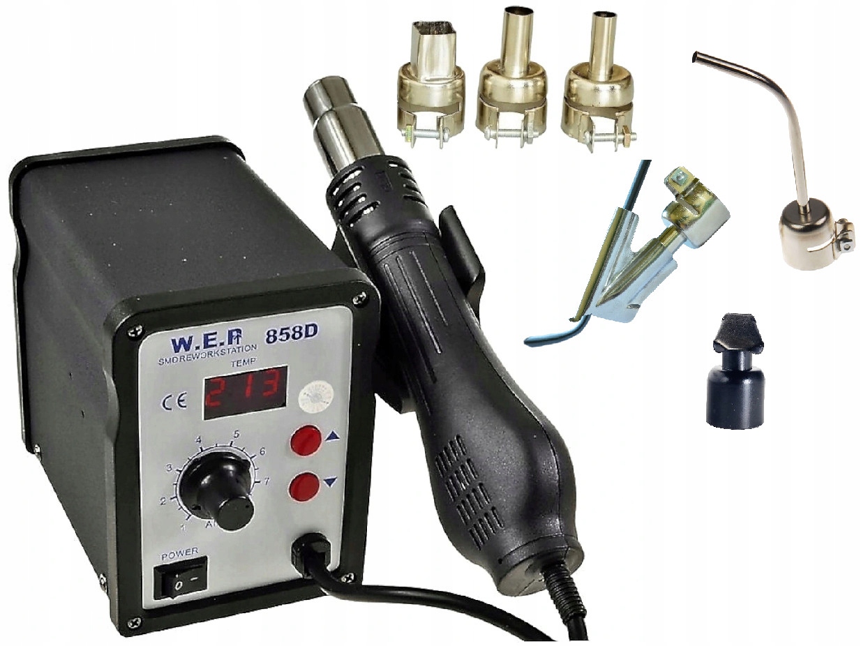 SPAWARKA PLASTIKU WEP 858D DYSZE BUT ZELAZKO