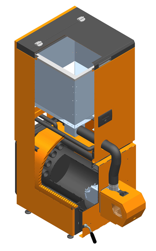 KOCIOŁ PIEC BIOPELL 20kW PELLET ECODESIGN PROMOCJA Materiał stalowy