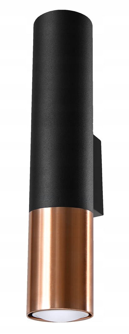 Sollux Nástěnné svítidlo Loopez černá/měď 2P SL.0944