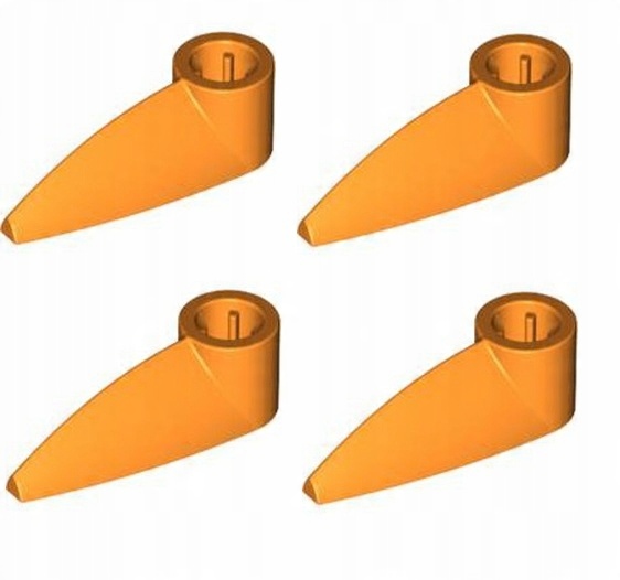 

Lego x346 41669 ząb z otworem 1x3 pomarańczowy