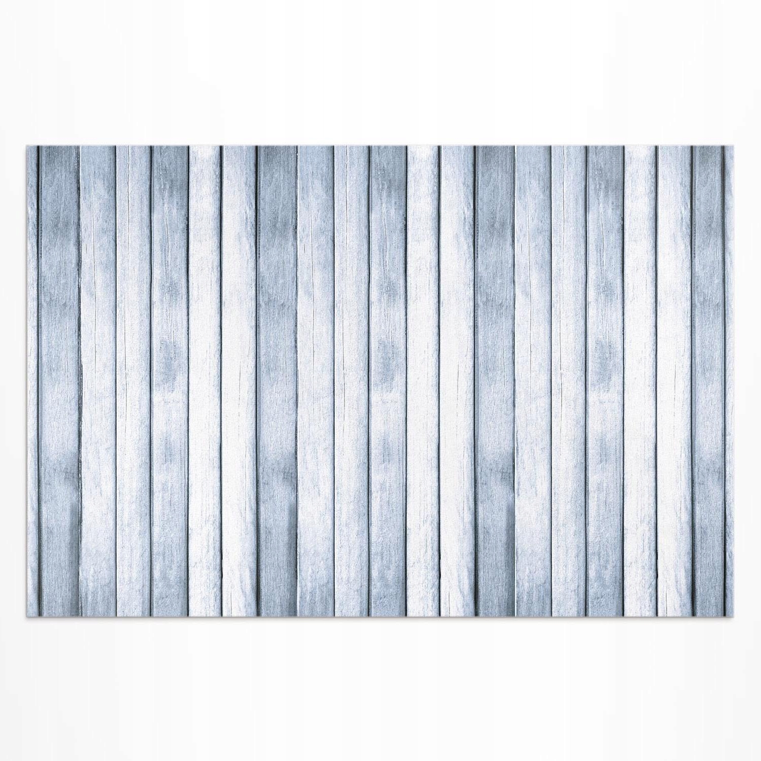 Vinylový koberec odolný voči Uv žiareniu Šedé dosky svetlé podlahové drevo 210 x 140 cm