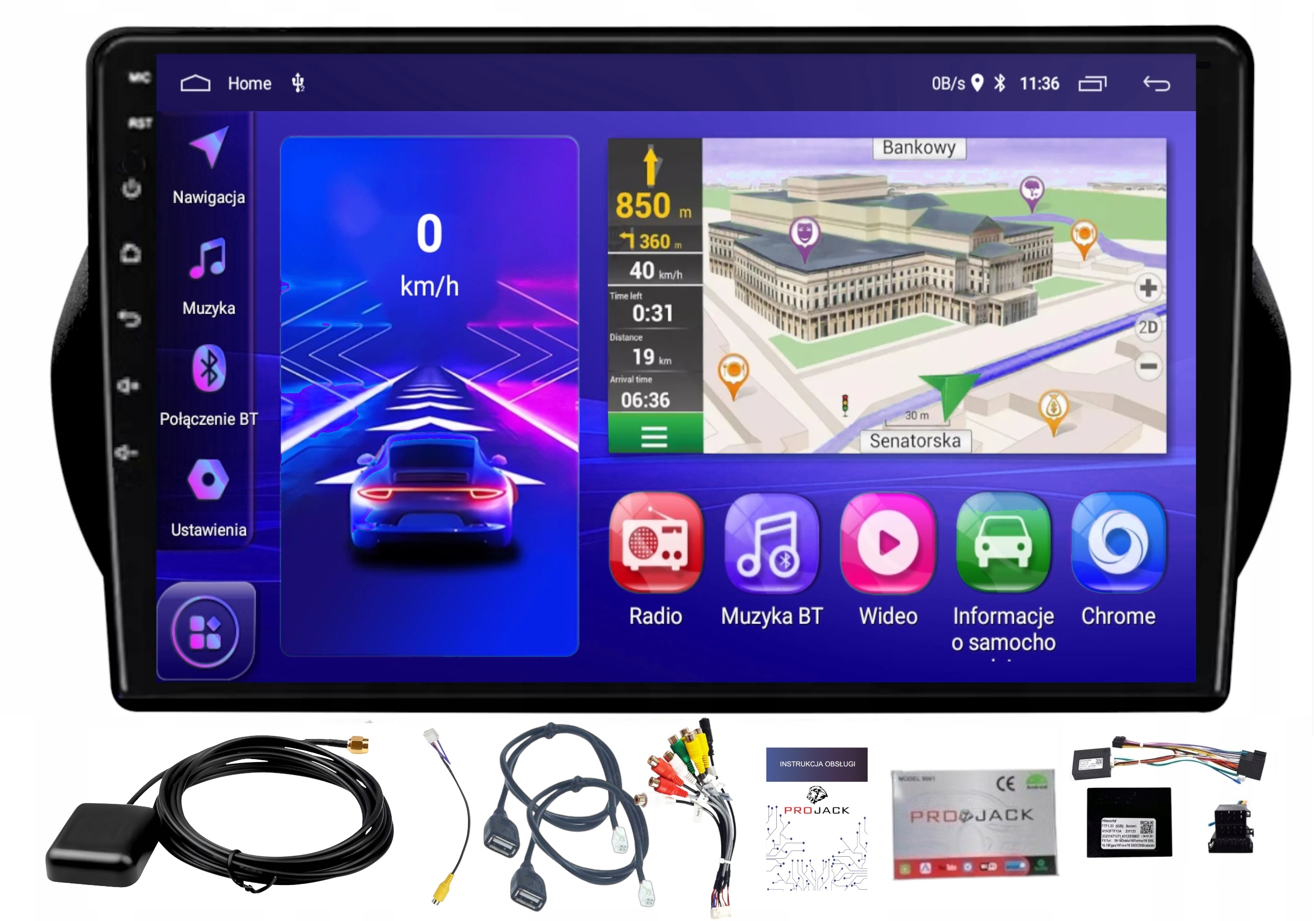 Autorádio Gps Citroen Nemo 2008-2017 Carplay Android Auto 2GB 64GB