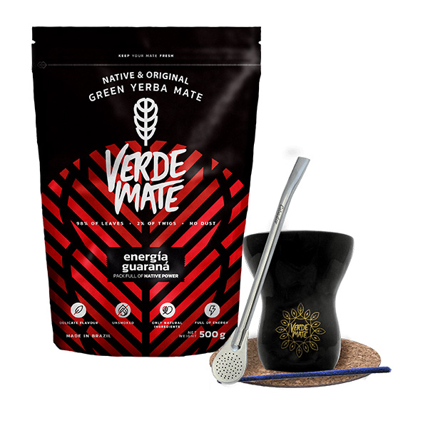 Zestaw Yerba Verde Mate Green Energia 500g Tykwa
