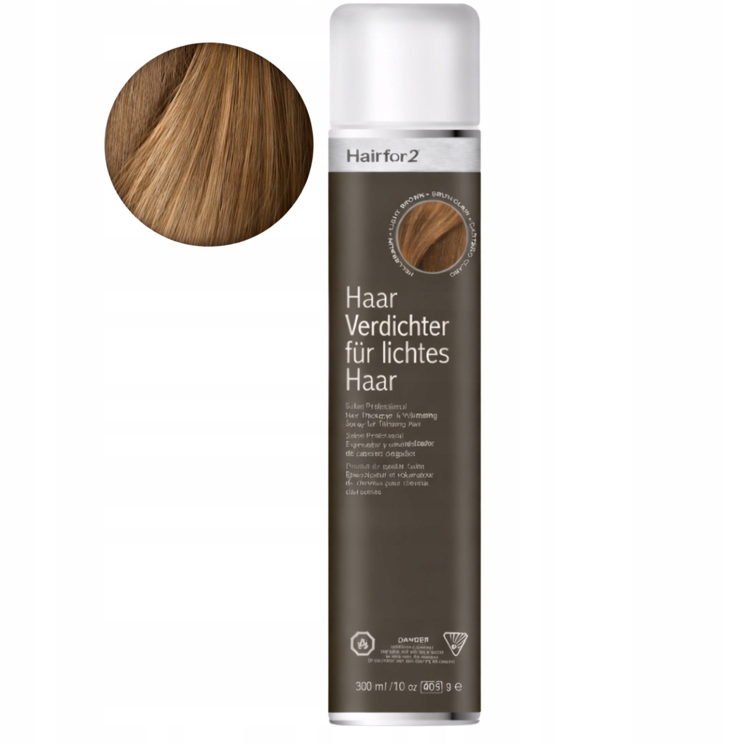 HairFor2 Dark Blond 300 ml Hair Building Fibers Zahušťování vlasů Sprej