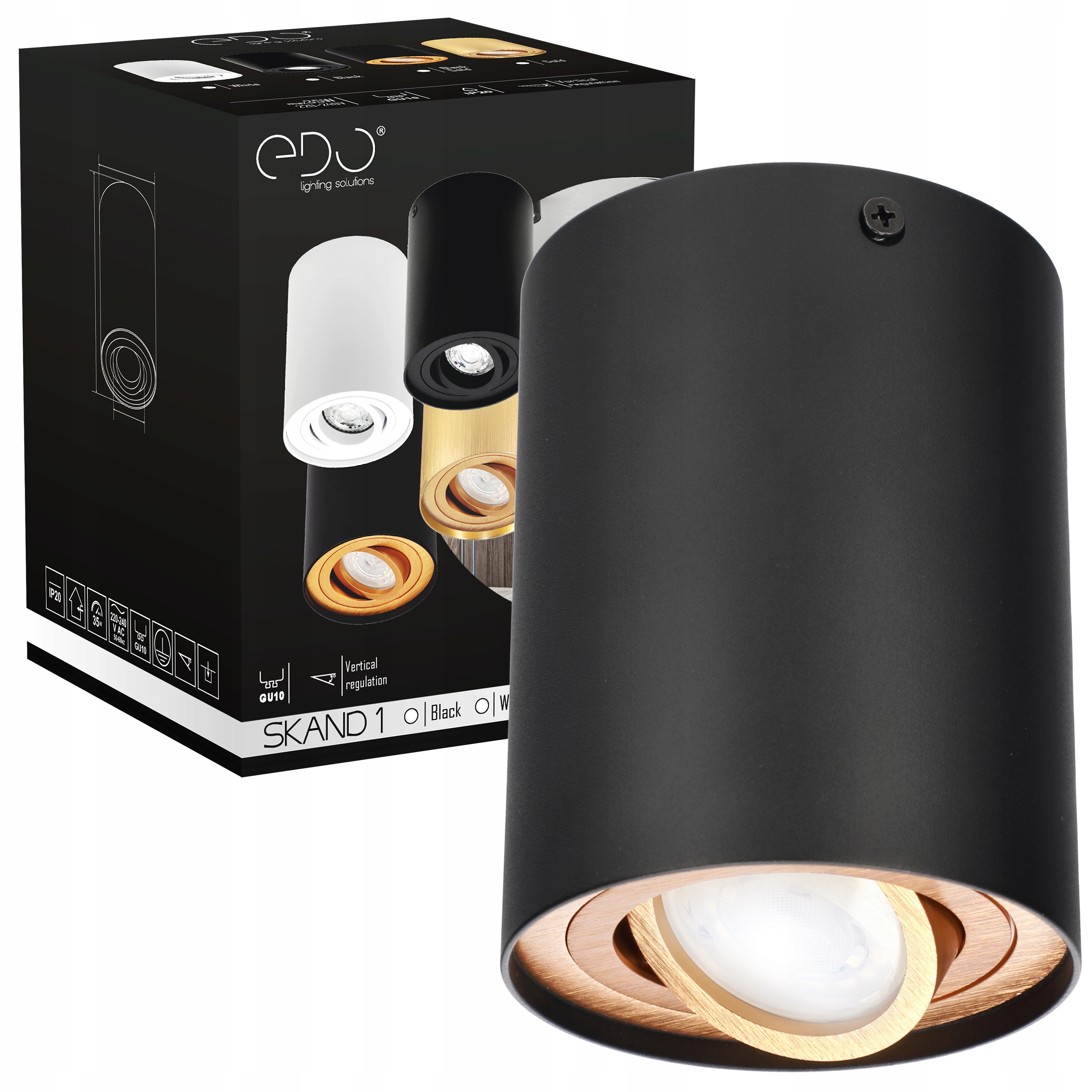 

Oprawa Natynkowa Mat Walec Tuba Led Ruchoma GU10