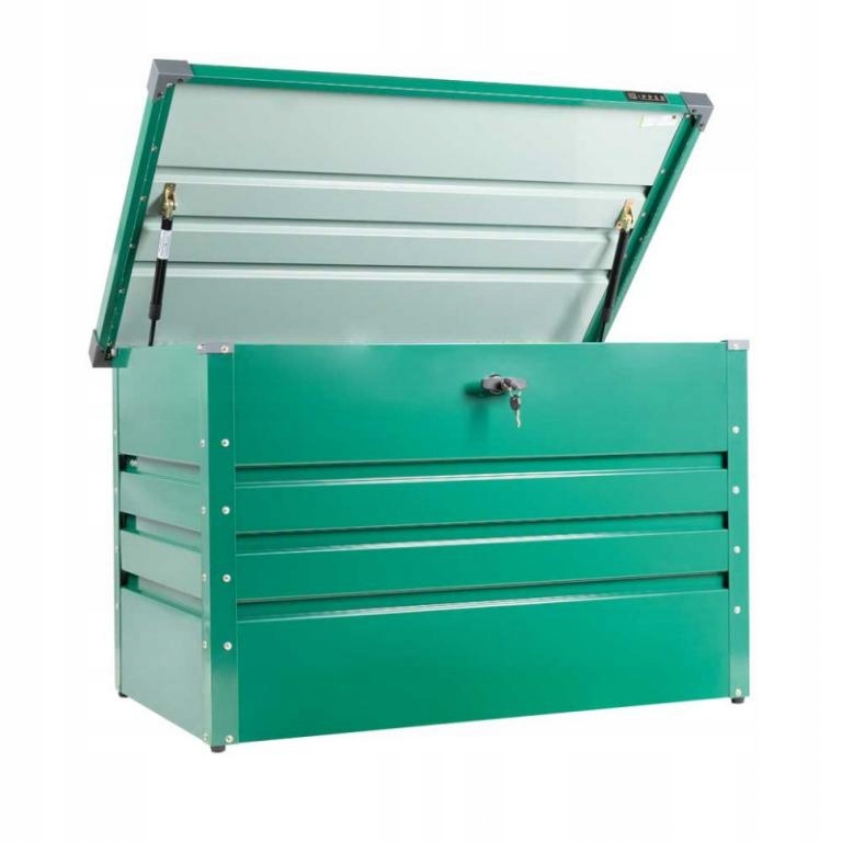 Skrzynia ogrodowa metal 400l zielony
