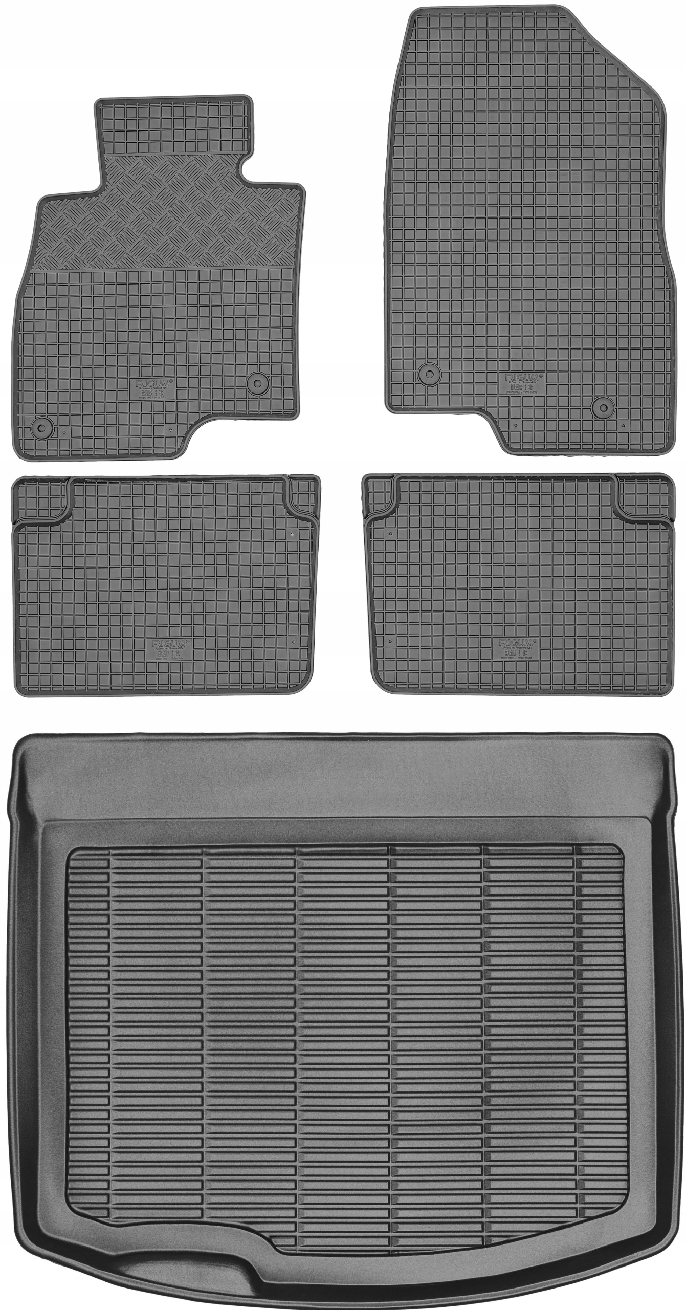 Mazda 3 III Hatchback 2013-2019 Sada Gumové rohože rohož