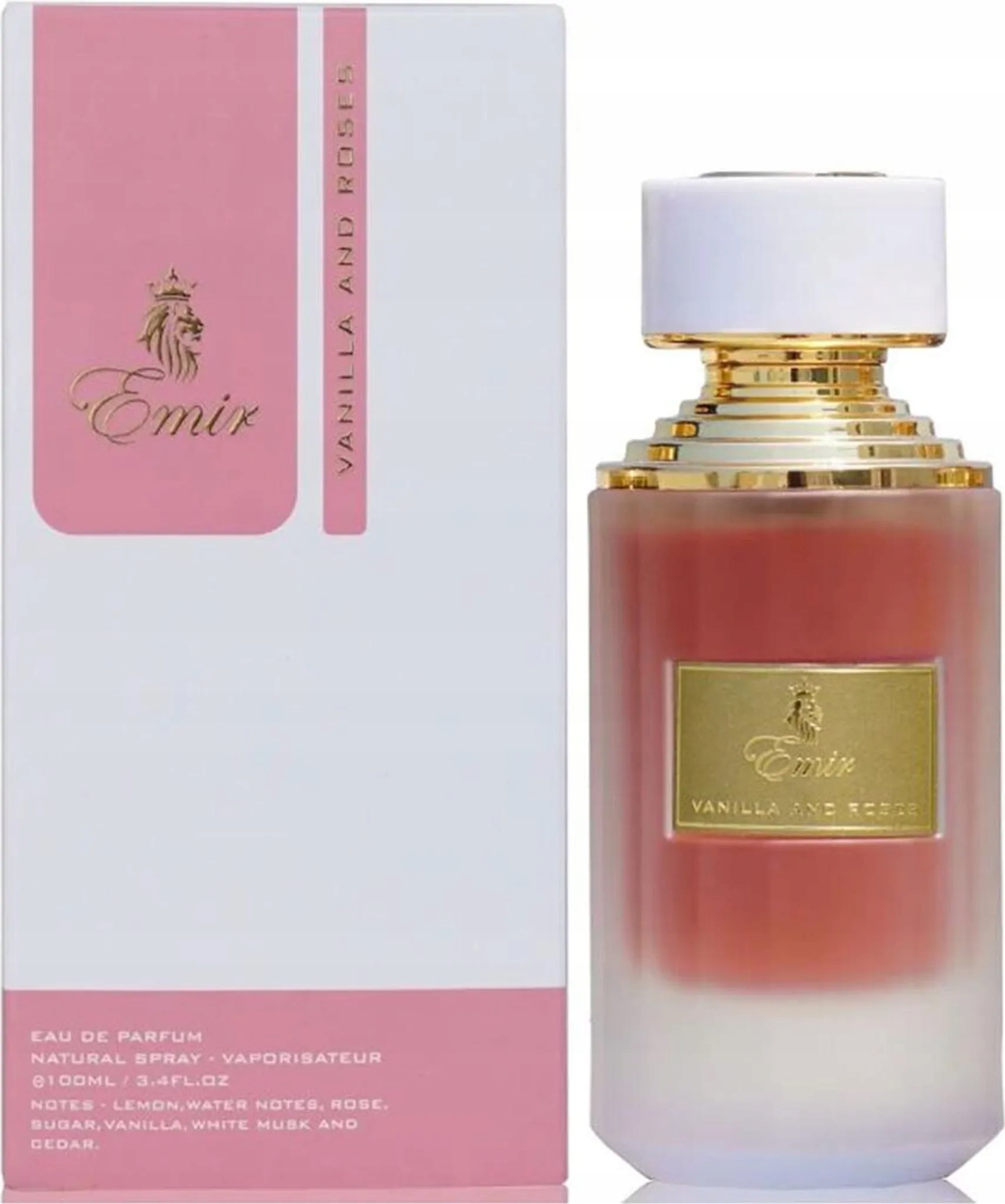 Emir Vanilla and Rose 75ml Edp Woda Perfumowana Perfumy Dla Kobiet Damskie