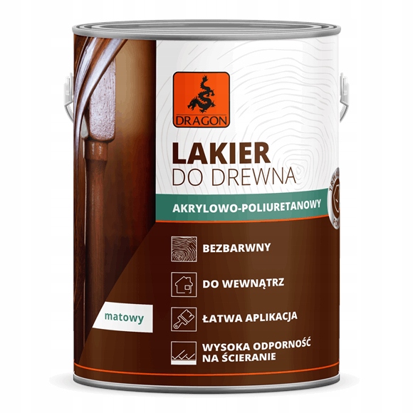 Dragon Akrylovo-polyuretanový lak na dřevo bezbarvý matný 2,5L