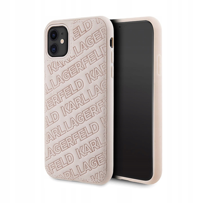 Karl Lagerfeld Quilted K Pattern Pouzdro pro iPhone 11 (růžové)
