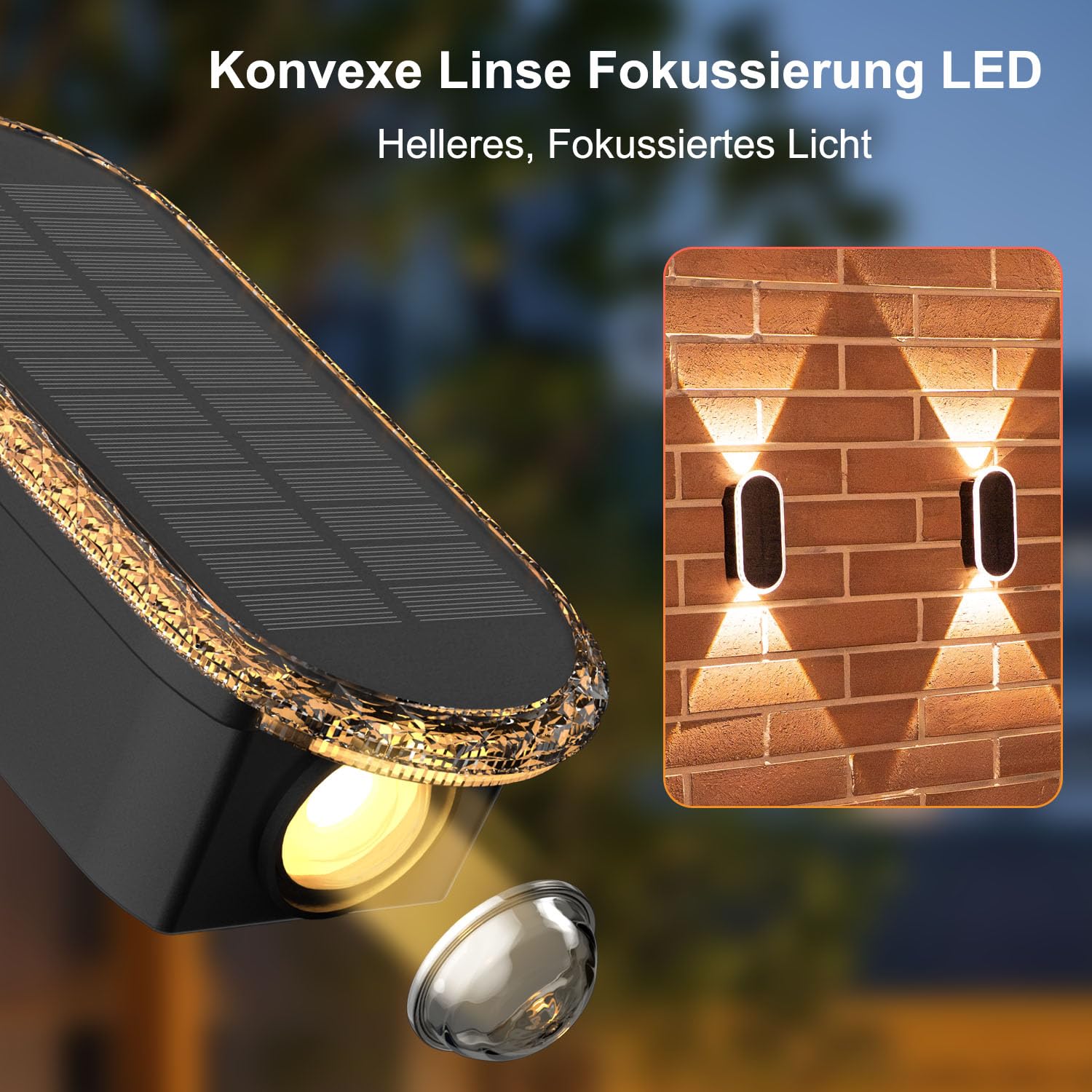 Solarlampy Zewnętrzne Ogrodowe Wodoodporne Na Taras IP65 6 Sztuk ELLASAY — miniatura 3