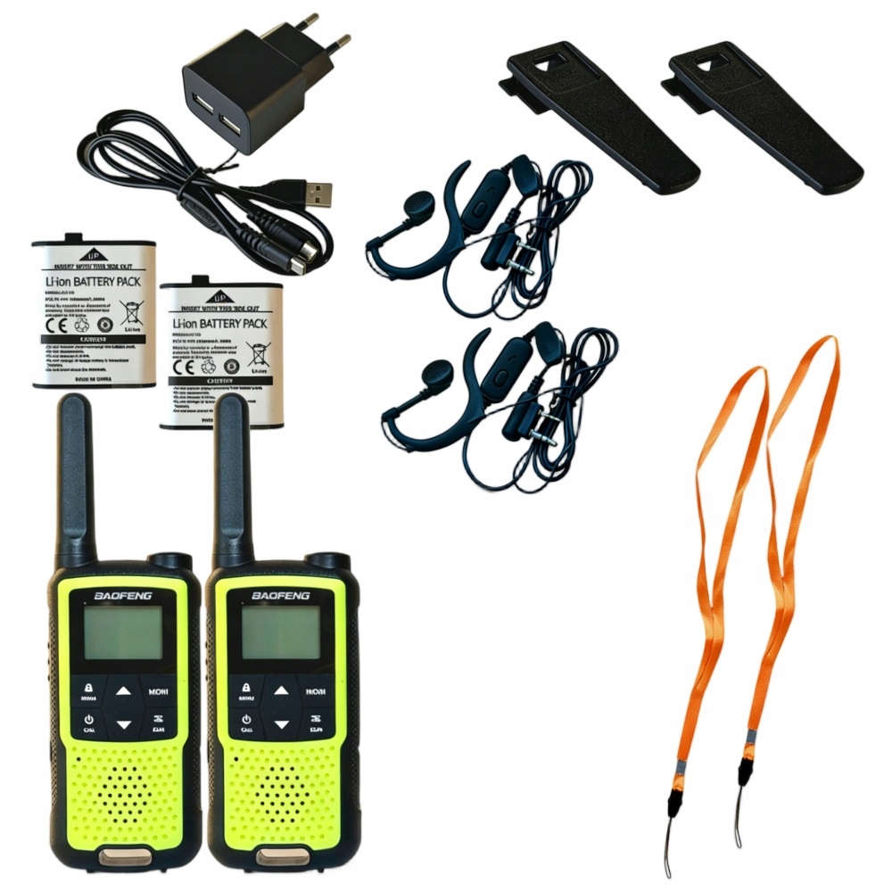 Radio BAOFENG F22/T22 PMR WALKIE-TALKIE LONG RANGE CANVASES elbow toki