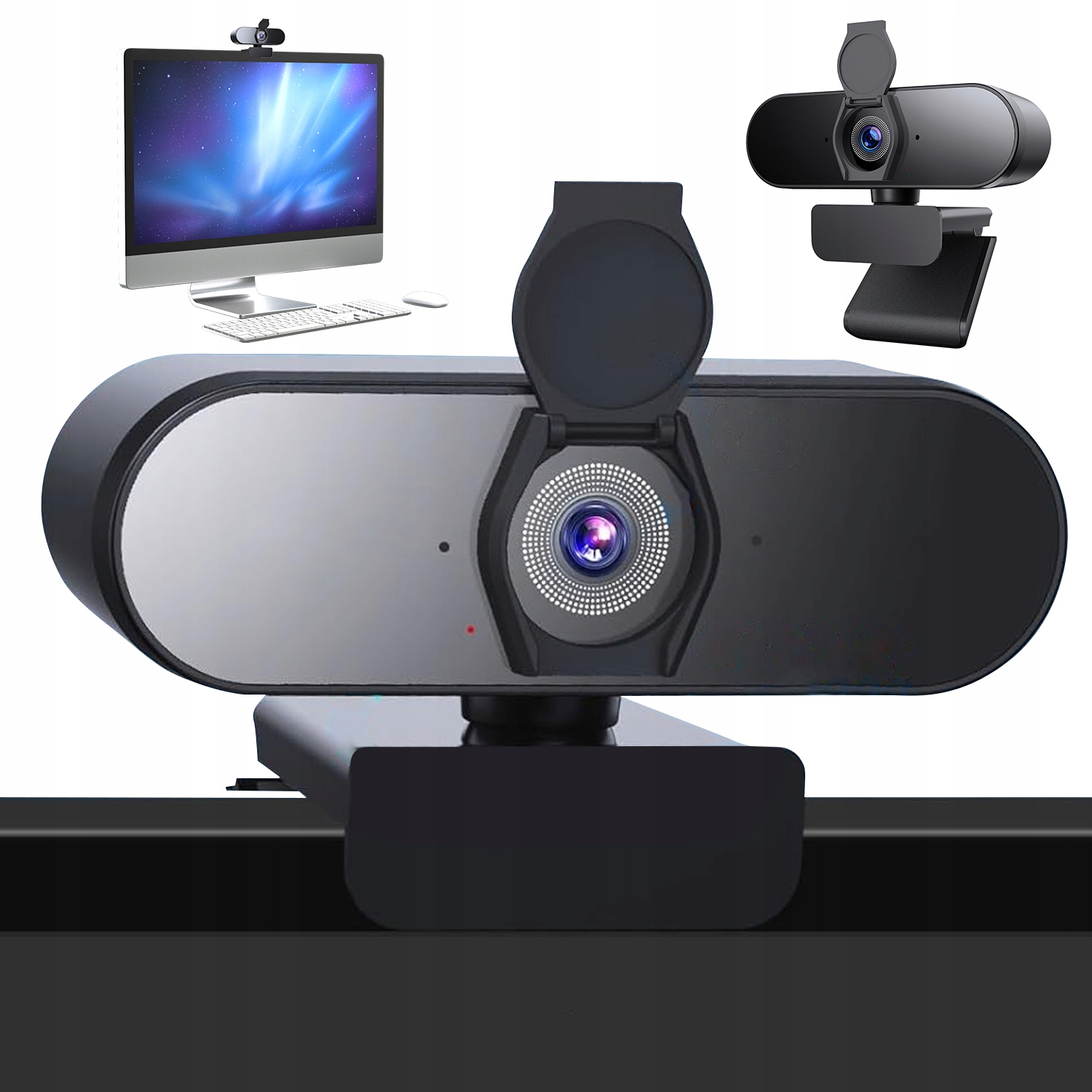 Kamera Internetowa Kamerka Do Komputera Z Usb Mikrofonem Zaślepka Hd 4K