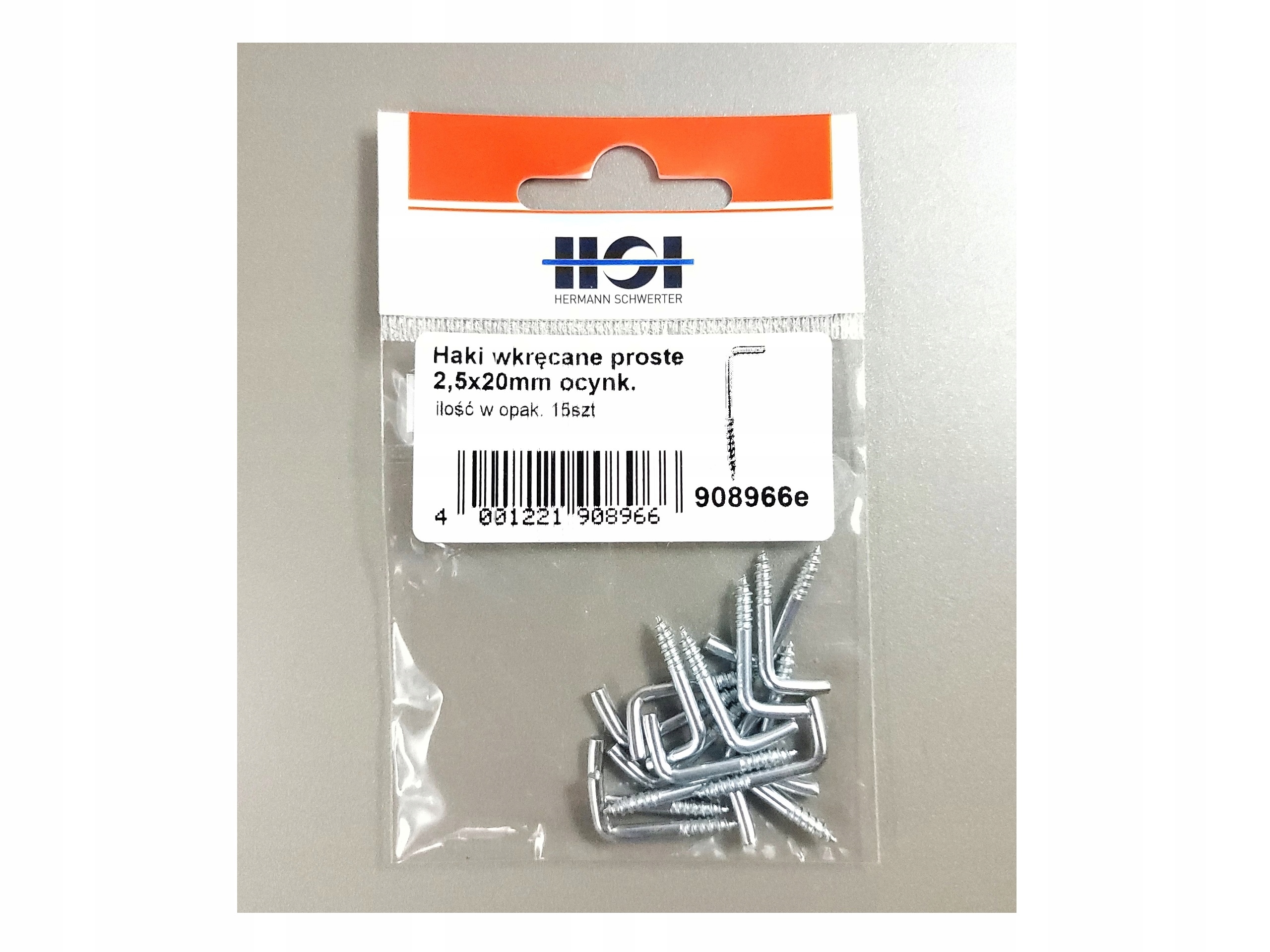 

Haki Wkręcane Proste 2,5X20 mm Hsi
