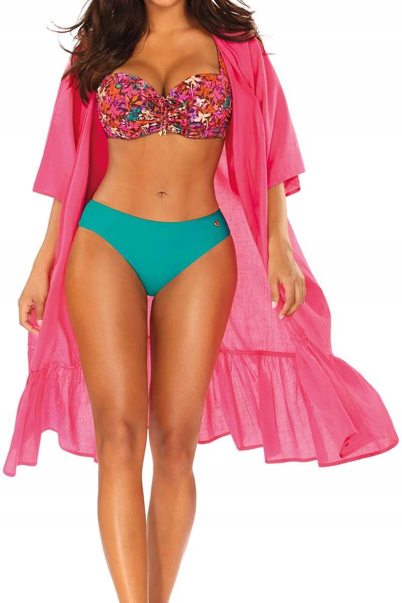 Self Pareo letní župan přehoz na pláž 11 D80SZ 2 růžový One Size