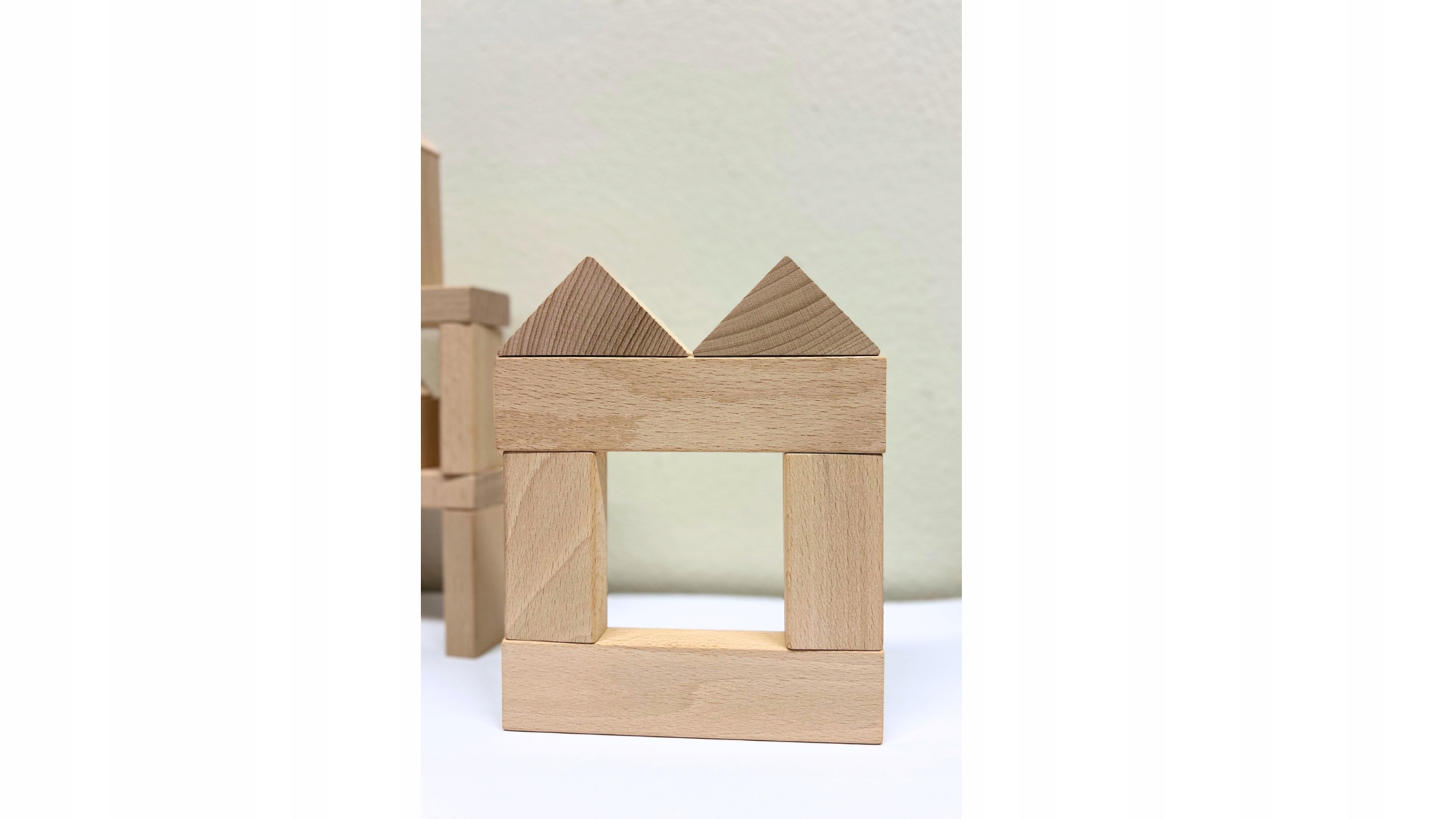 Zestaw xxl klocków bukowych - kolor naturalny Marka BRIK