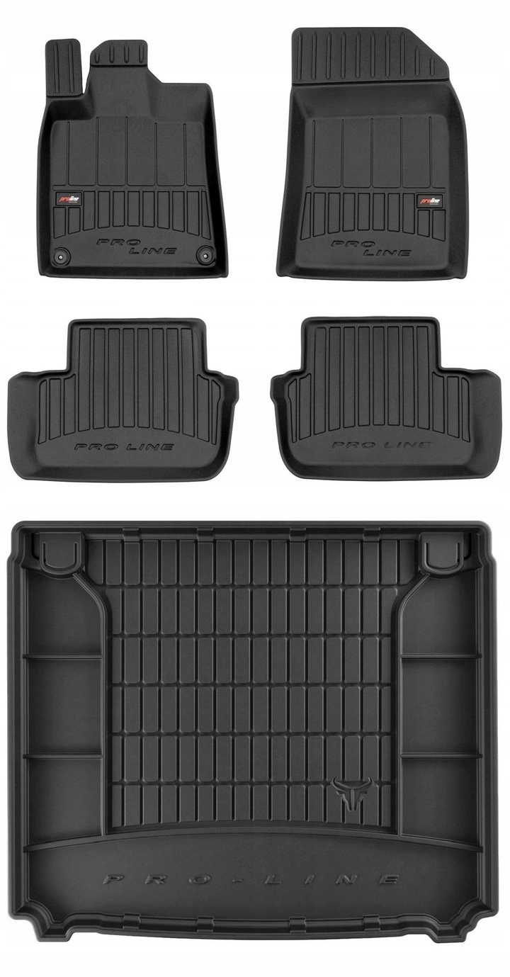 Set 3D gumové rohože Peugeot 407 Sedan 2004-2011