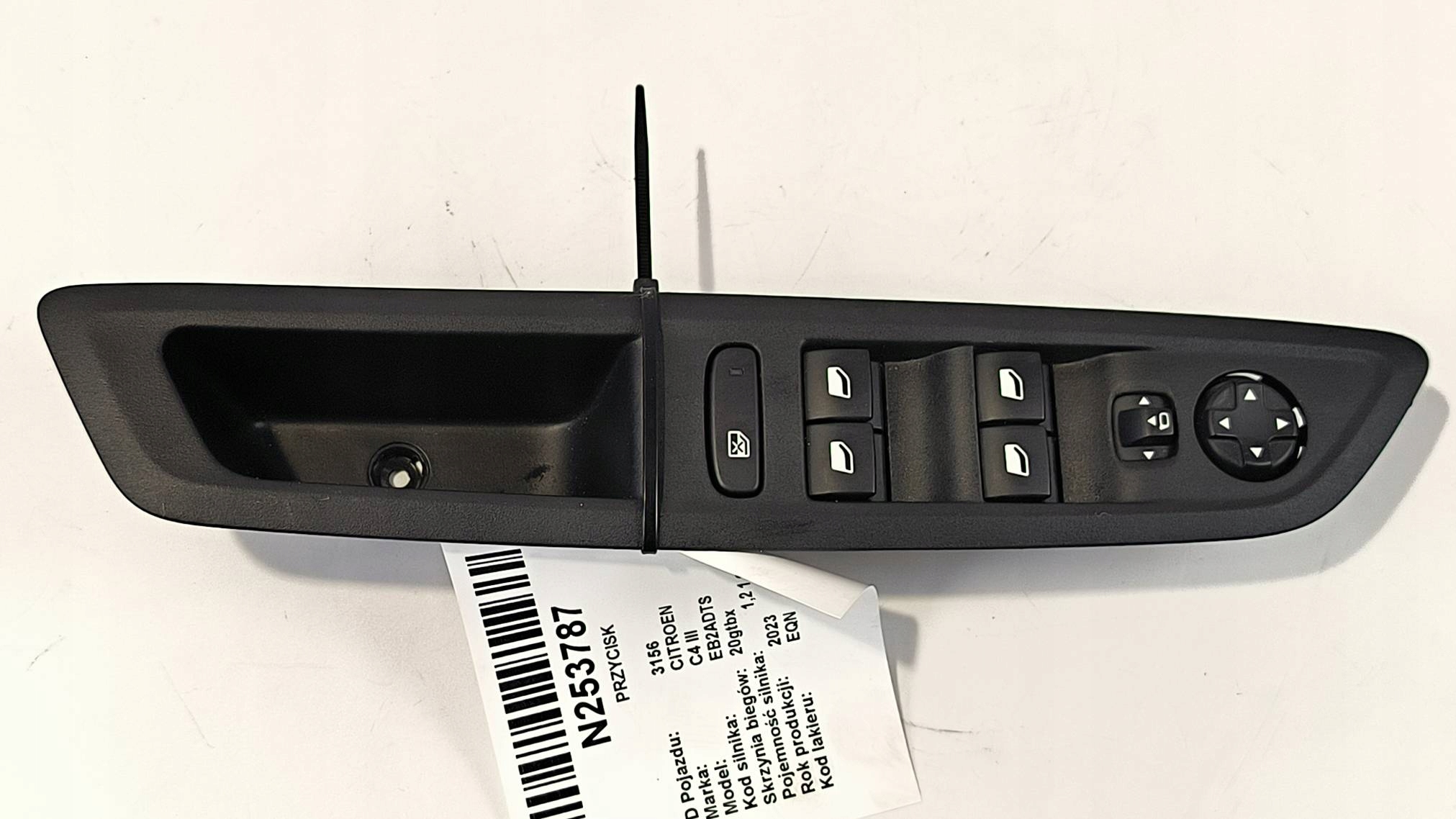 control panel of the window 98349233ZD CITROEN C4 III