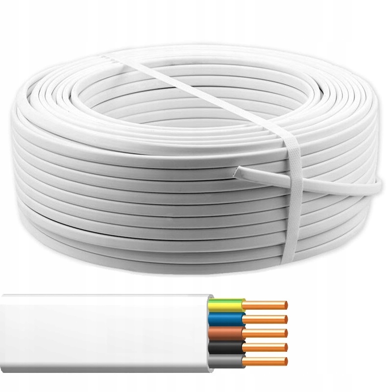 Plochý Kabel YDYp 5x2,5 750V 100 m