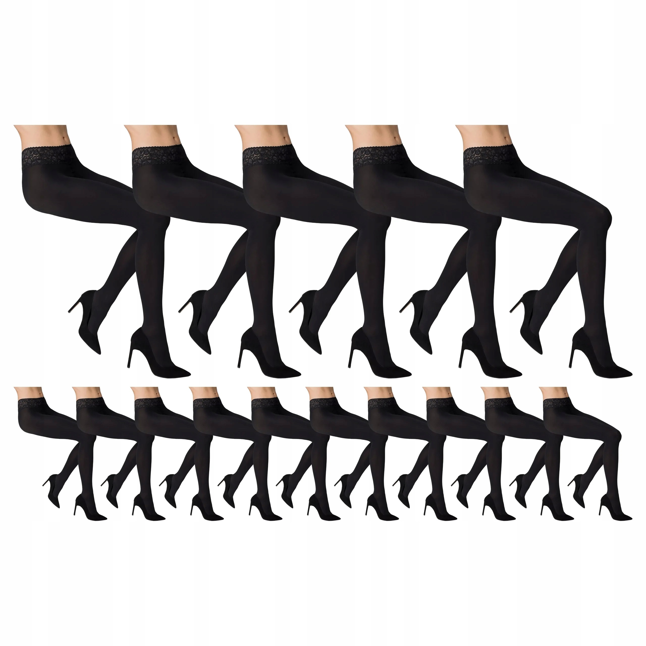 15 x Punčocháče Erotic Vita Bassa 50 den Marilyn Nero 2-S