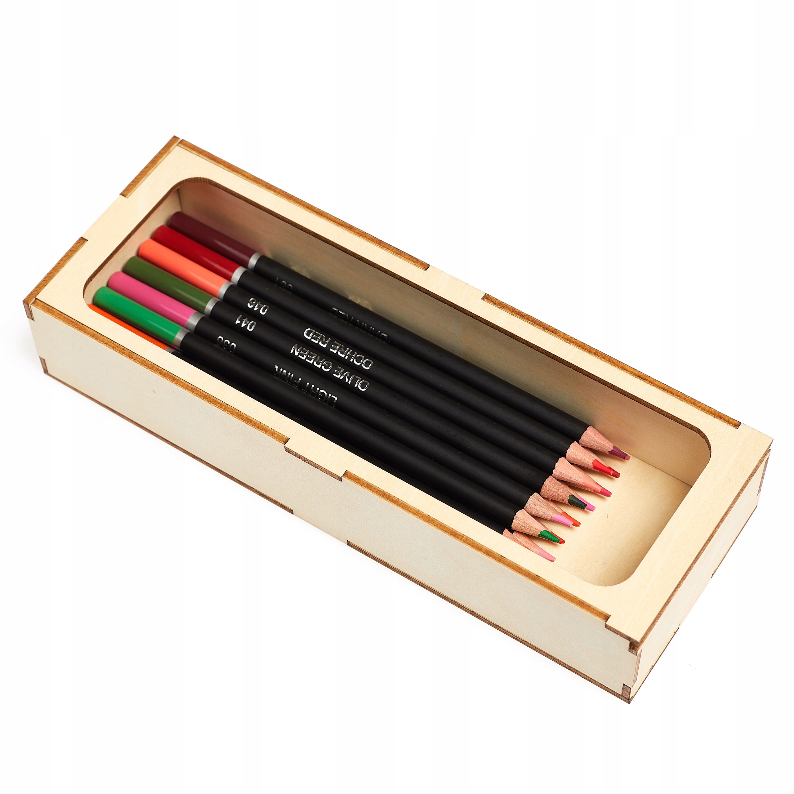 TOLLTARTÓ FA DOBOZ GRAVÍROZÁS LOGÓ AJÁNDÉK Anyag fa