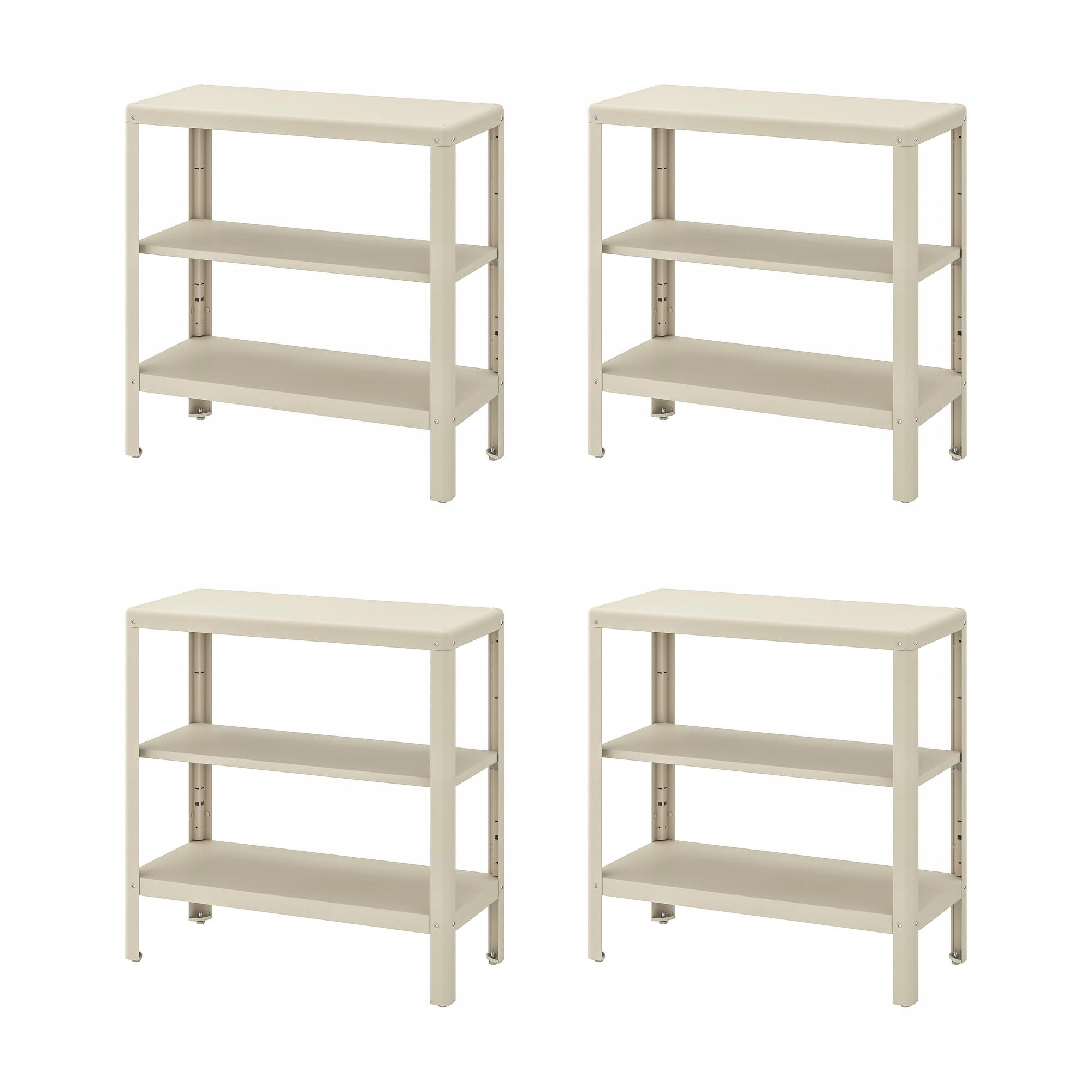 4 szt. Regal metalowy zewn wewn 80x81 cm bezowy