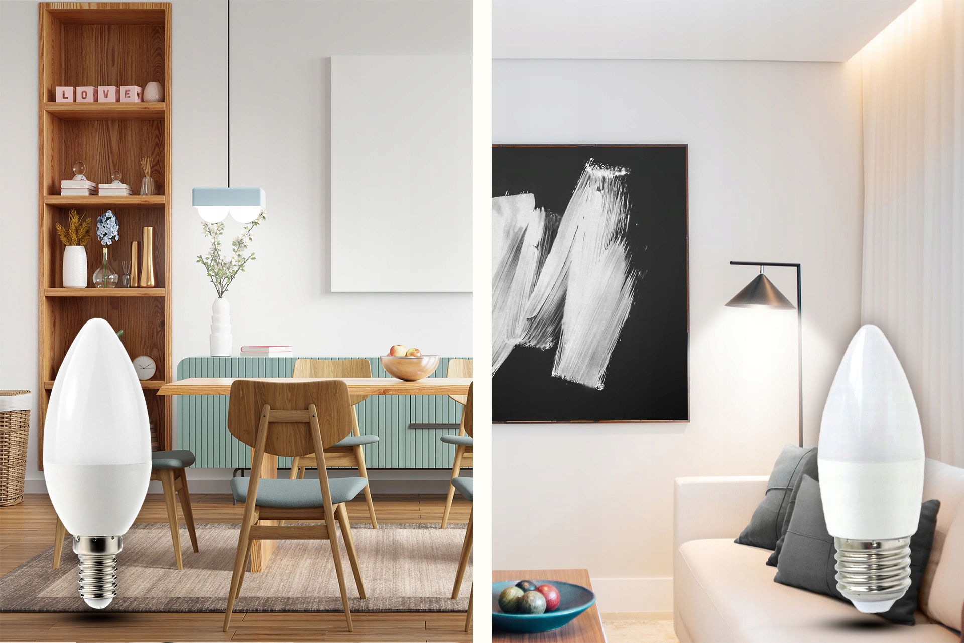 6x Żarówka LED E14 C37 3W=25W 260lm 3 BARWY BERGE Kod producenta 4522