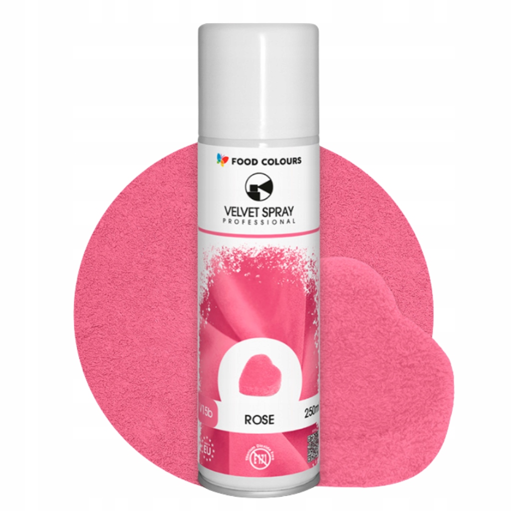 Levně id_5603 Cukrářský Semiš Velvet Food Colours Růžový Pink Sprej 250 ml Dort