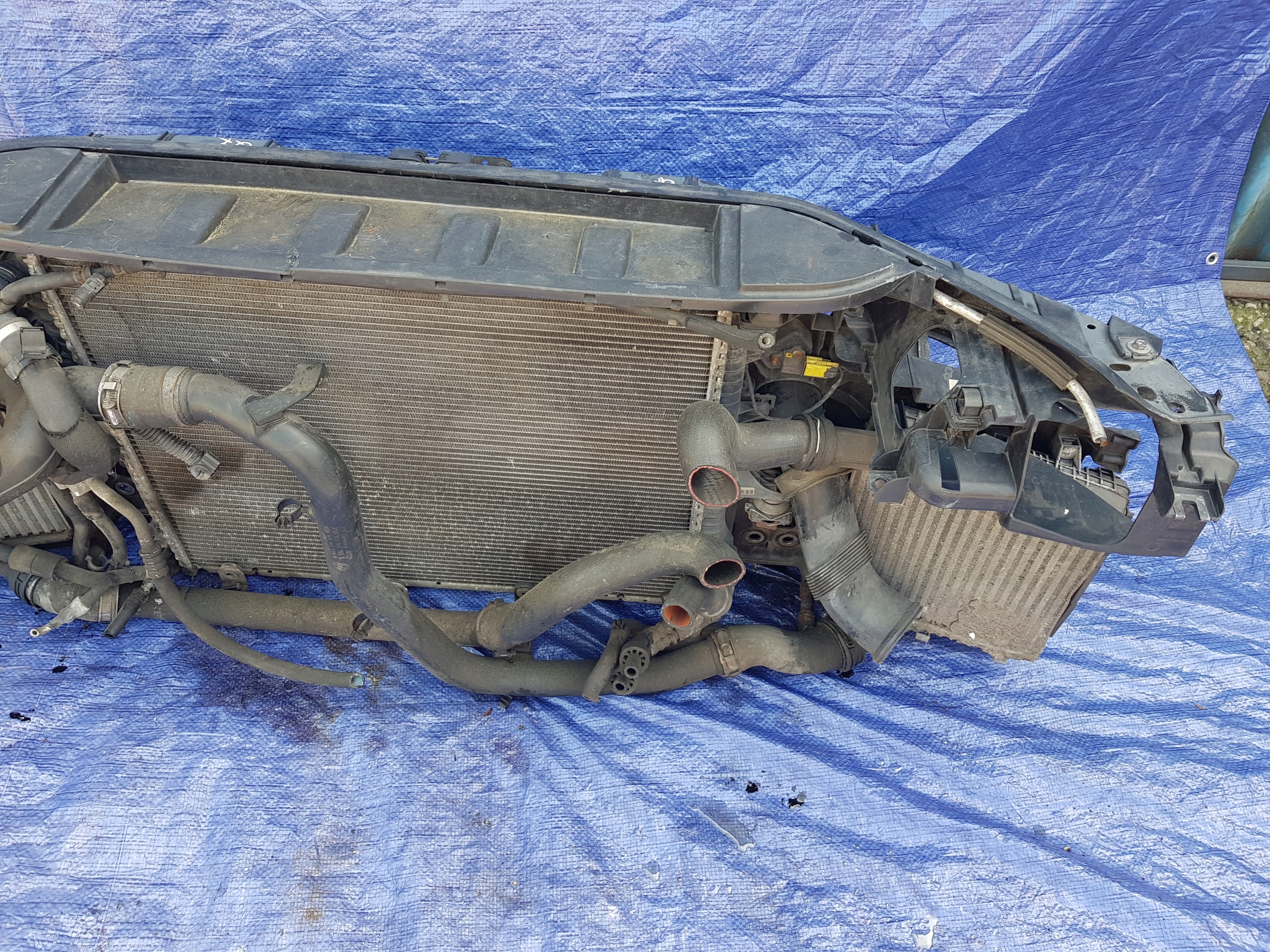 support panel for radiators radiator AUDI Q7 4L 3.0 TDI