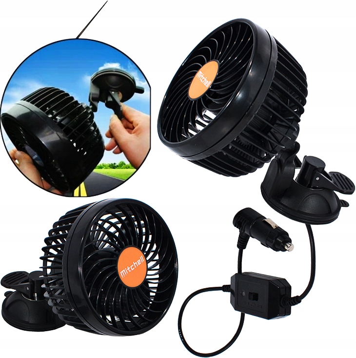 WIATRAK SAMOCHODOWY WENTYLAROR PRZYSSAWKA 6' DUZY