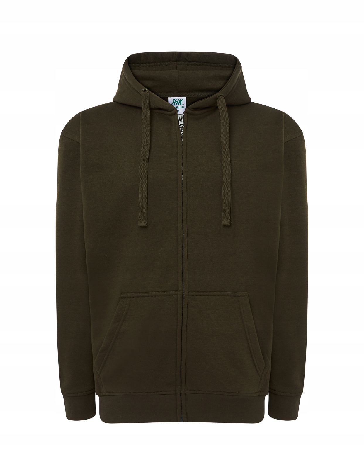 

Khaki rozpinana bluza męska kaptur Ocieplana