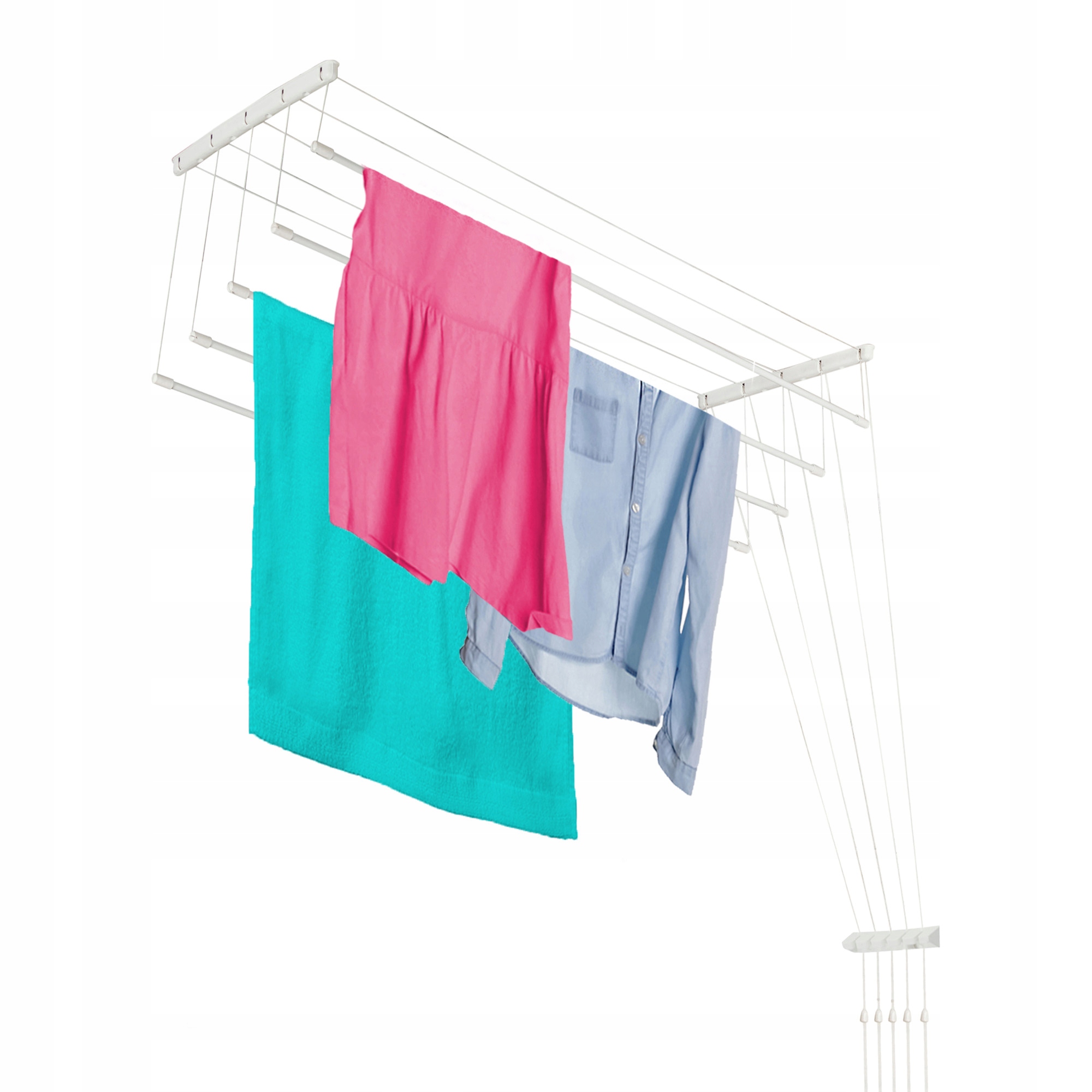 Levně Sušák Na Prádlo Stropní 5 Tyčí 130 cm