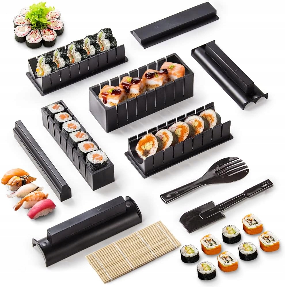 Sada Na Výrobu Sushi Strojek Podložka Černá 11
