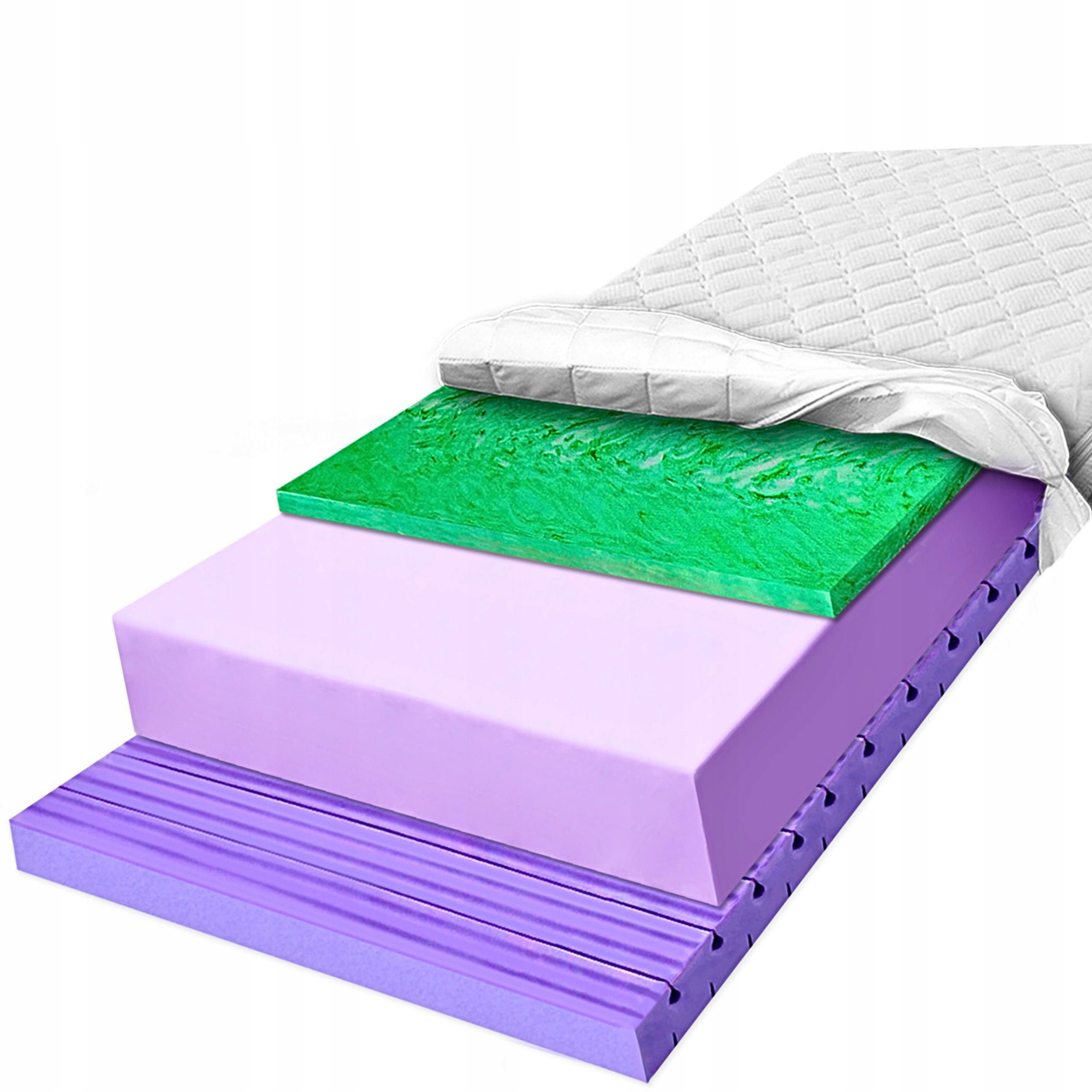 Penový matrac 150x190 H3 H4 s vysoko elastickým poťahom a masážnou penou 17