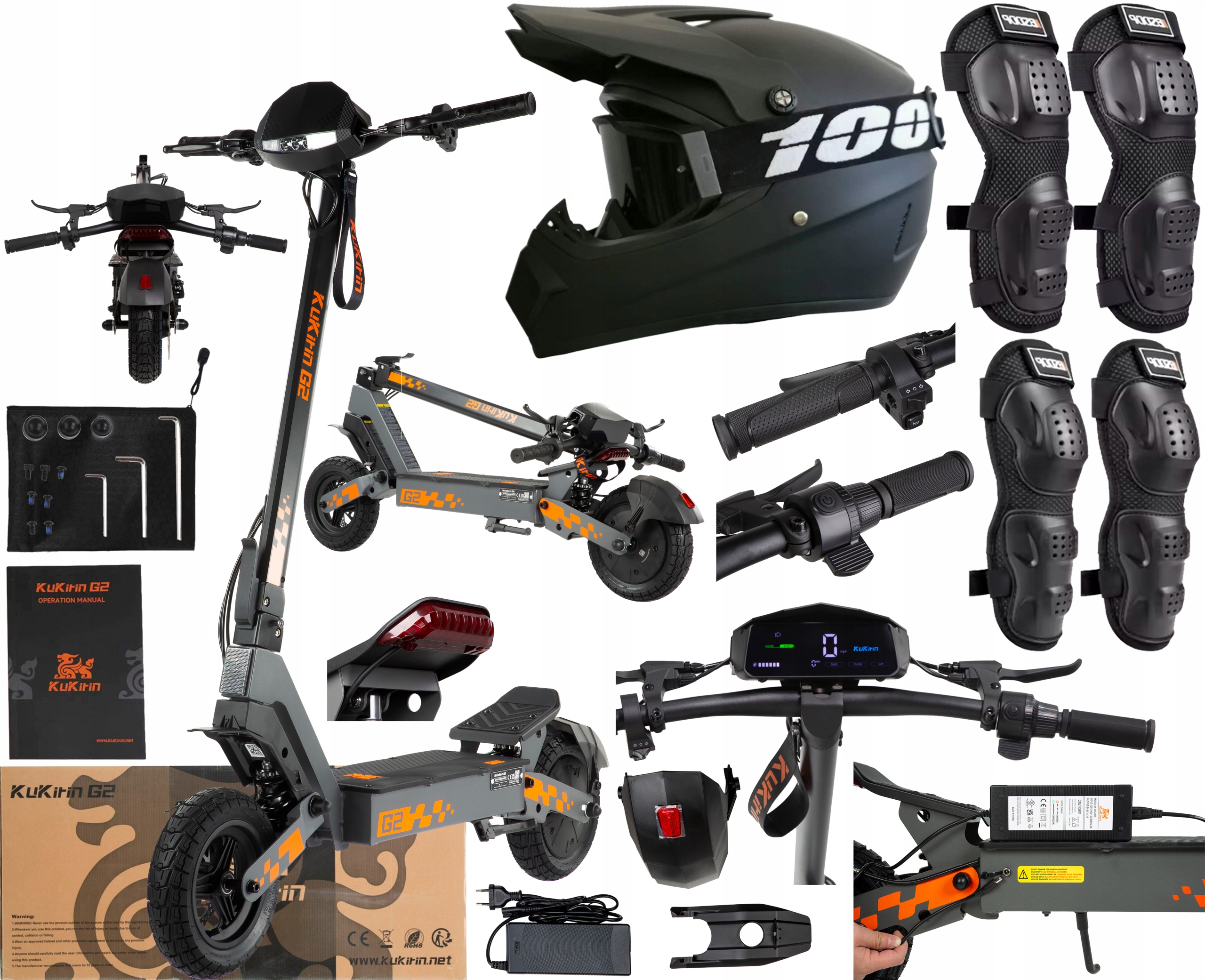 2026 KuKirin G2 Pojazd elektryczne 800W 48V 15Ah 45KM/H Terenowy +Prezent