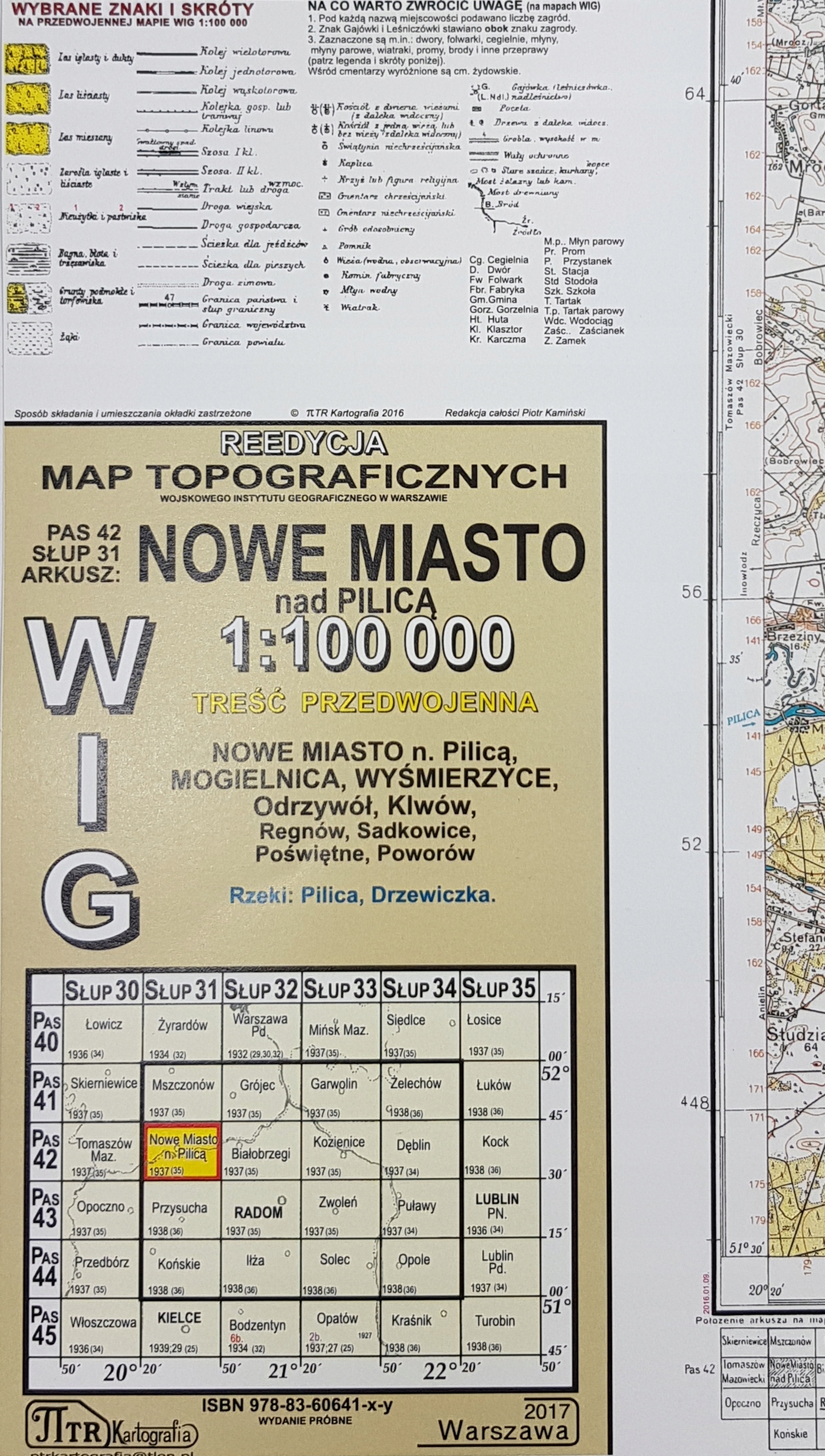 

Mapa Wig Nowe Miasto nad Pilicą P42 S31 reedycja