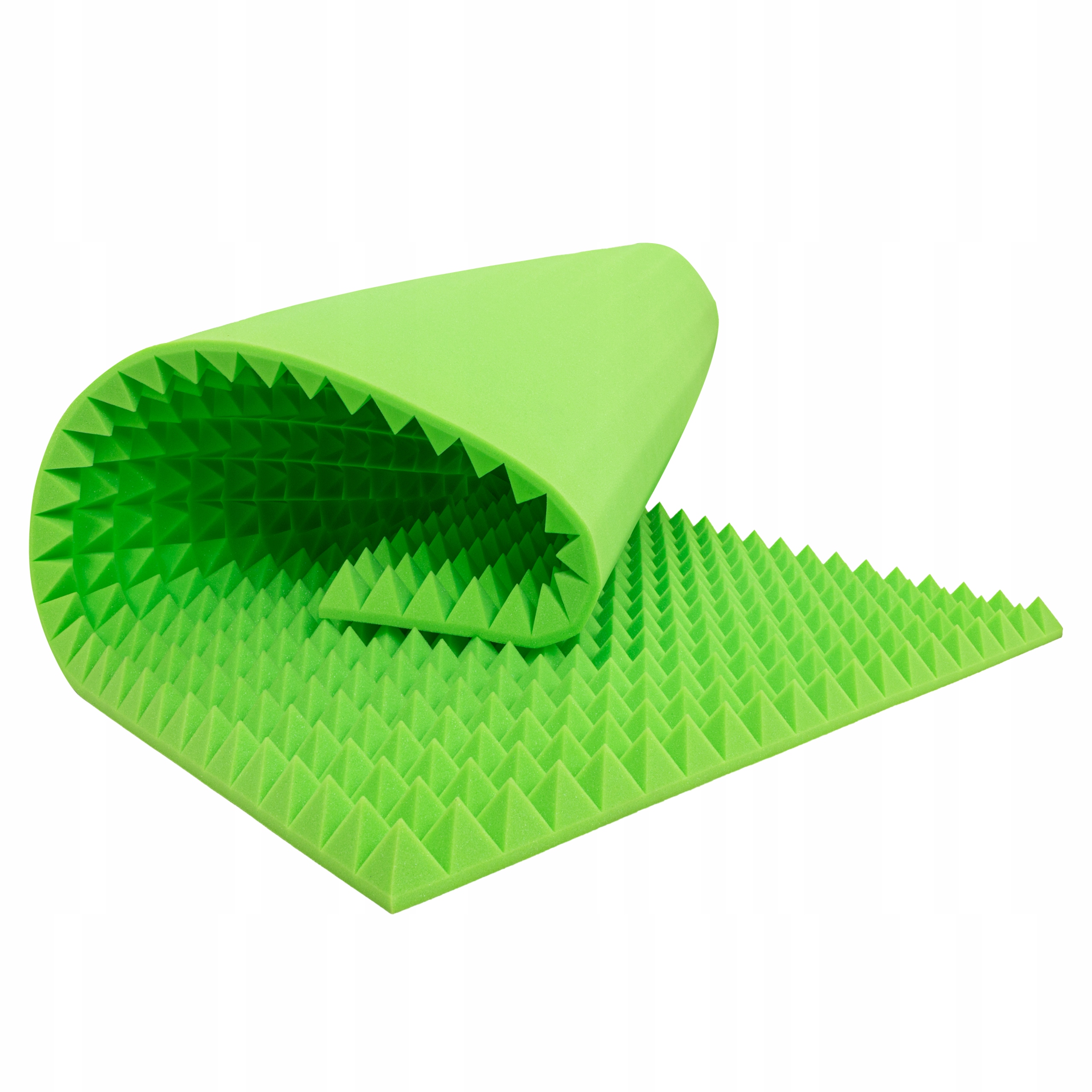 Akustická pěna s povrchem pyramidy účinně bojuje proti dozvuku a ozvěnám