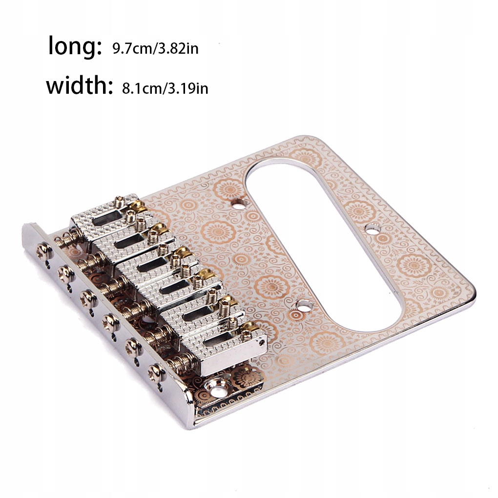 Guitar Saddle Bridge Flower Print Hardtail Stan opakowania oryginalne