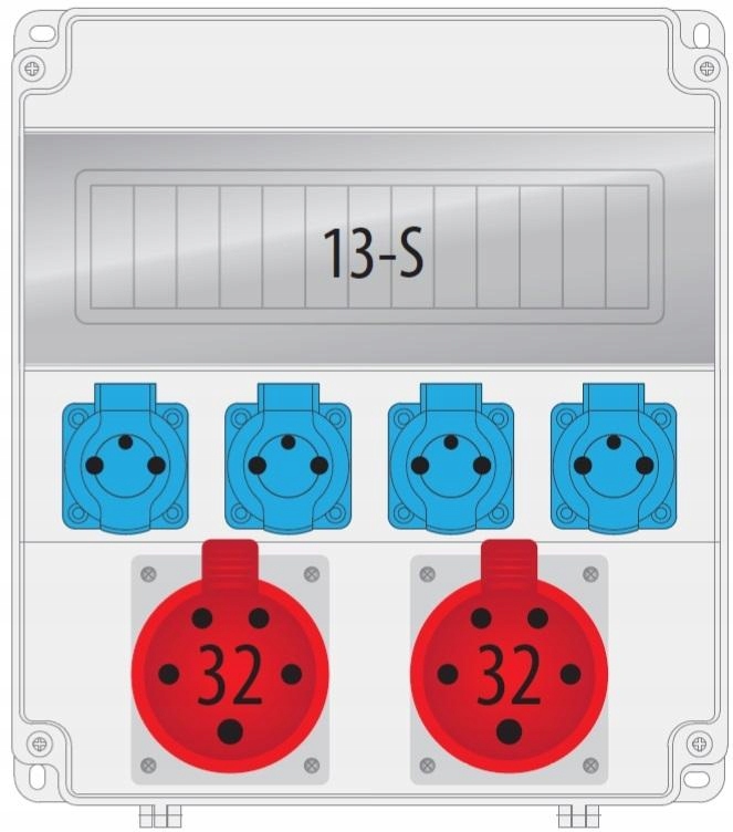 Rozvaděč R-box Lux 320R 2x32A/5P 4x230V 13S B.18.320-1