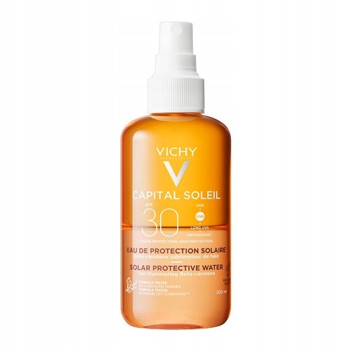 Vichy Ideal Soleil, brązująca mgiełka, Spf 30, 200 ml