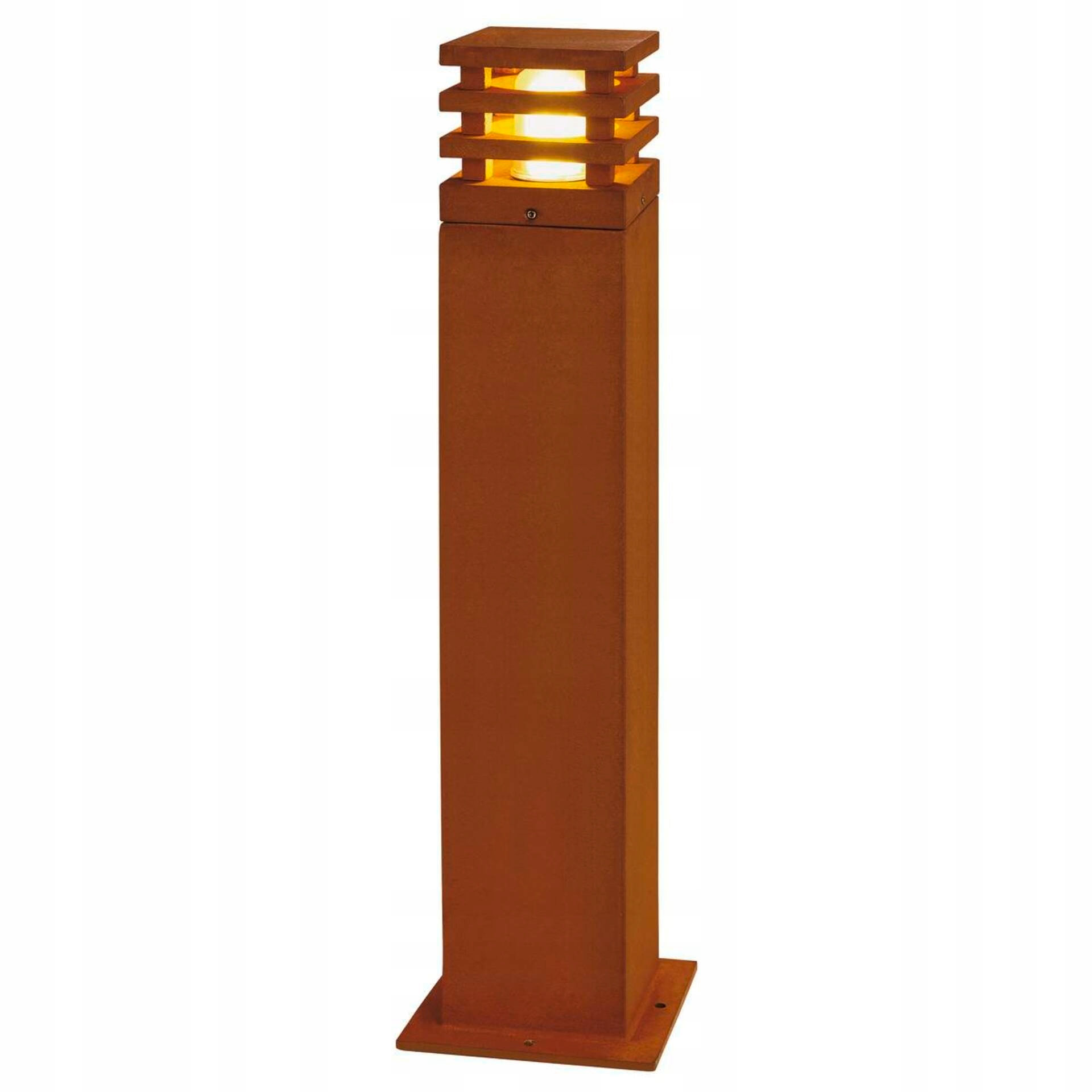 Slv Big White Rusty Square 70, vonkajšia stojacia lampa, Led, 3000K, hranatá,