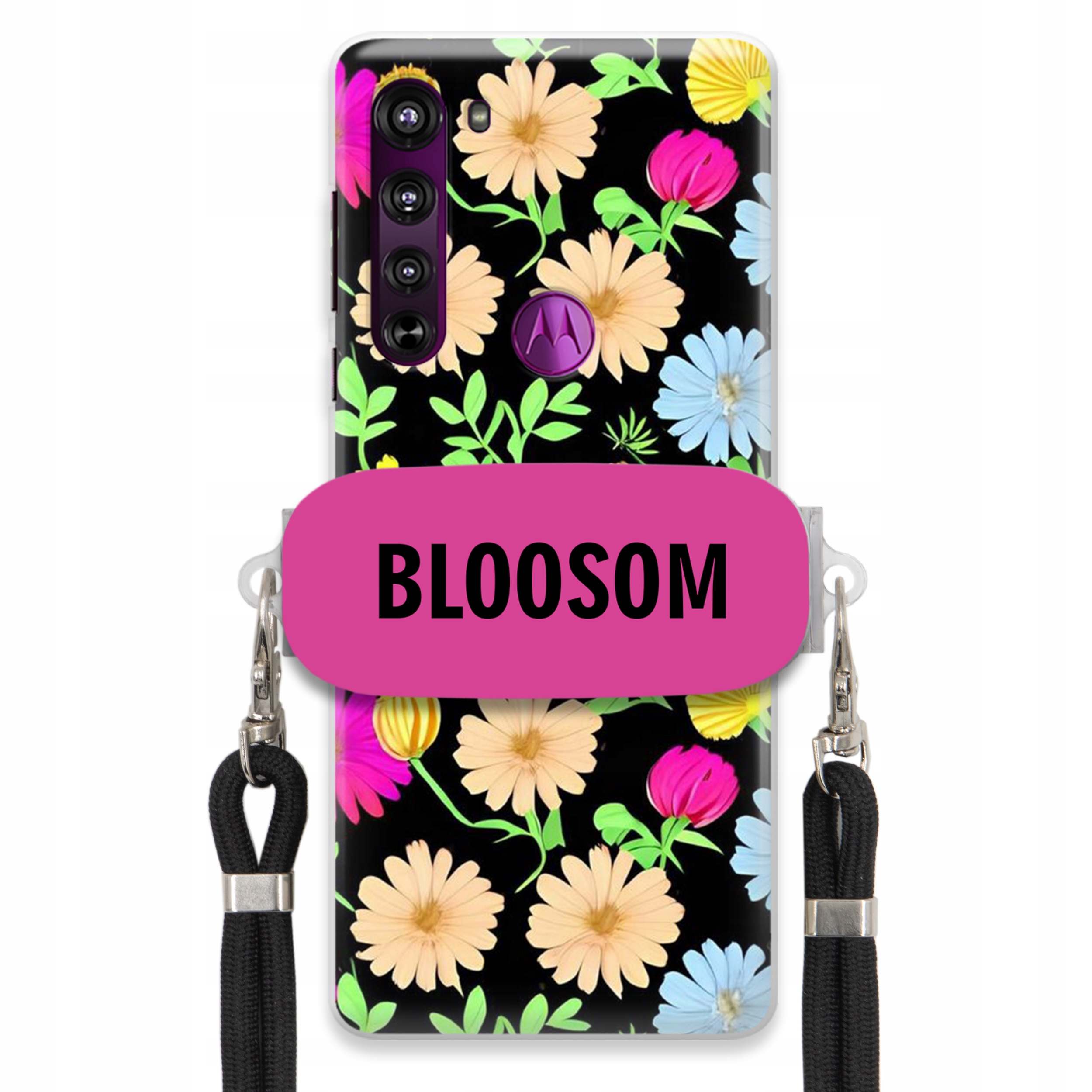 Puzdro Crossbody Pre Motorola Edge Puzdro Case Kvety Bloosom Flower