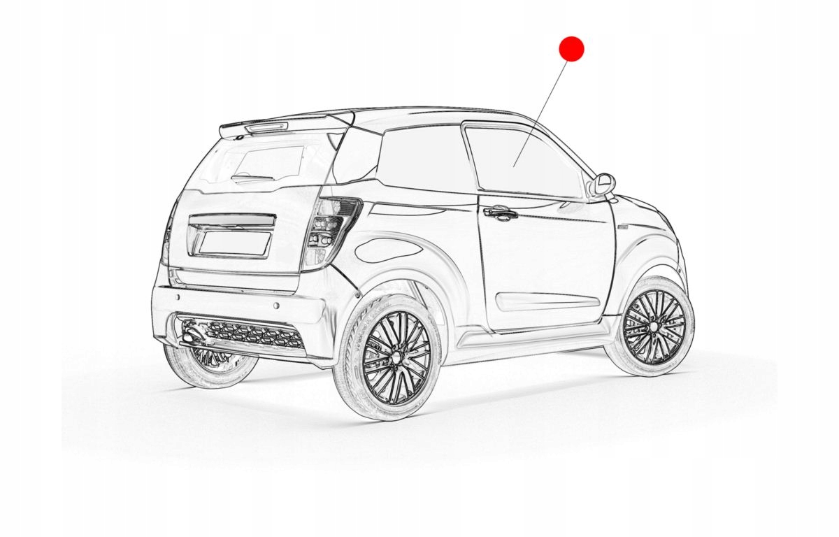 1402160 - СКЛО ПРАВОЇ ДВЕРІ LIGIER JS50 ОРИГІНАЛ