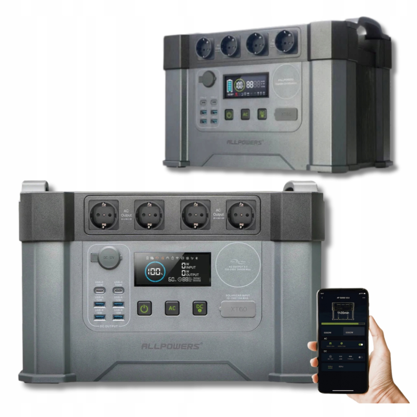 Stanice energie Záložní zdroj Ups Allpowers S2000 Pro 1500Wh 2400W