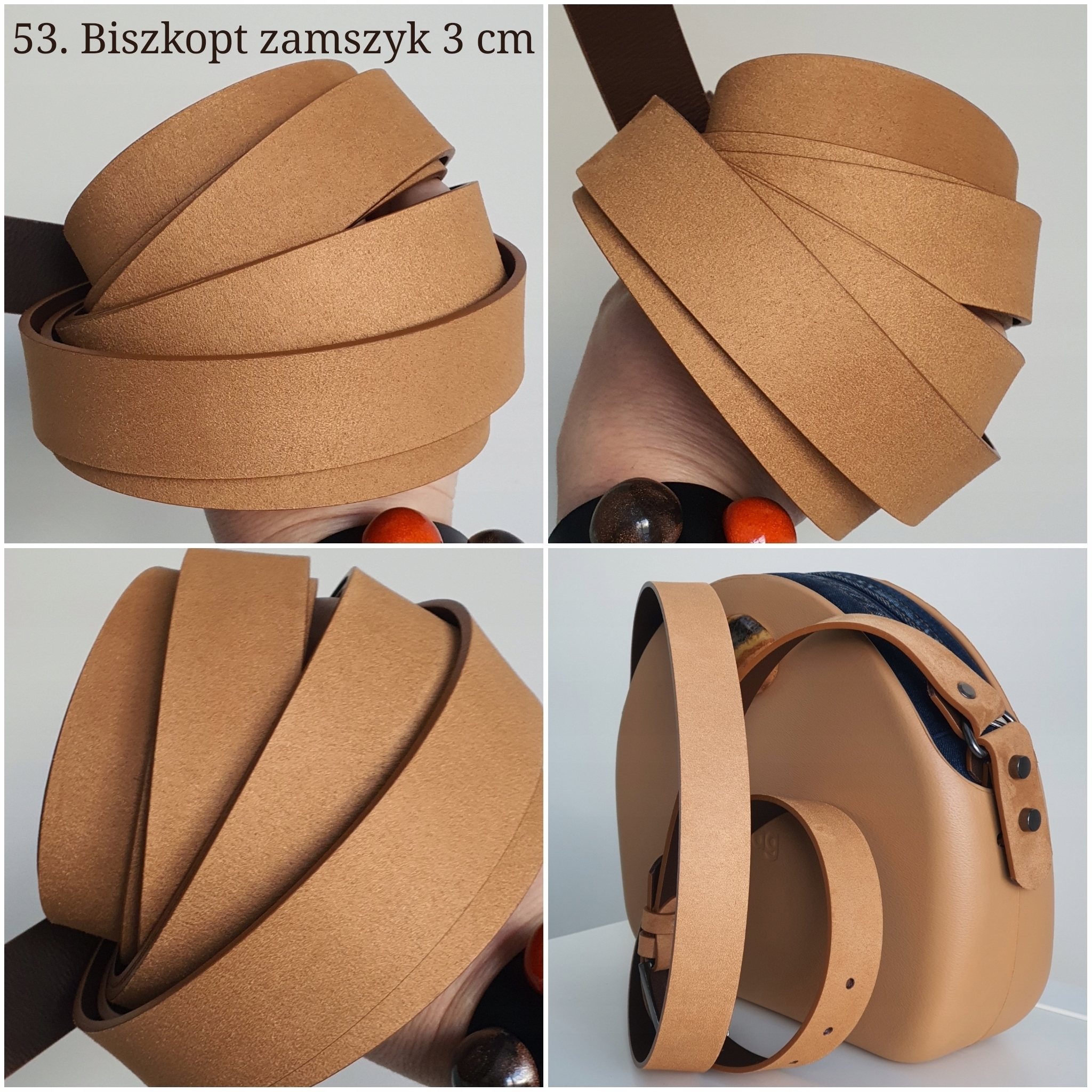 Regulowany pasek skóra 3CM do OBAG Moonlight, Moon Cechy dodatkowe brak