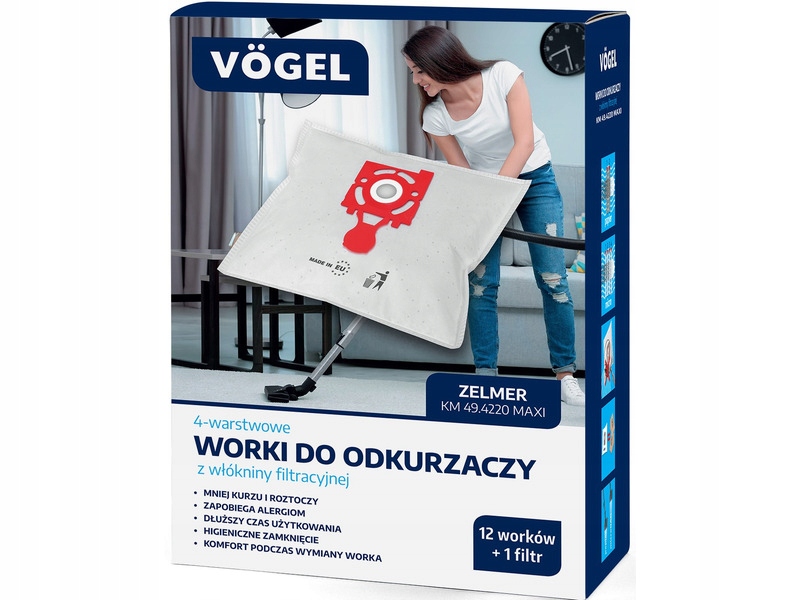 Worek do odkurzacza Vögel Km 49.4220 Maxi (12 sztuk)
