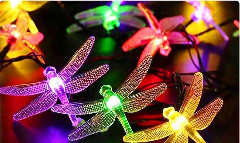 

Girlanda Świetlna Ogrodowa Led Solarna Ważki Rgb