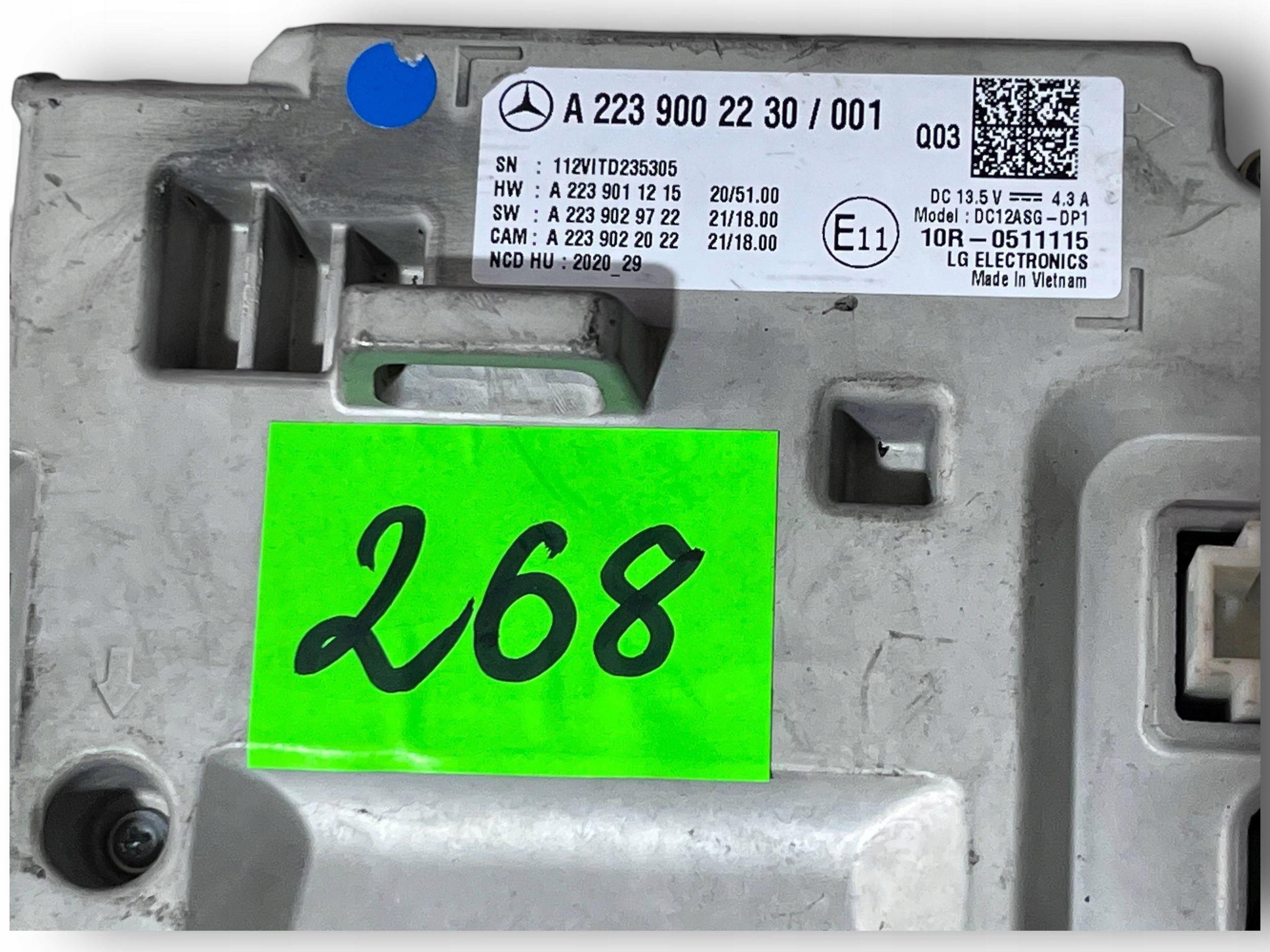 perfect condition dials dials LCD MERCEDES W223 A2239002230 $J